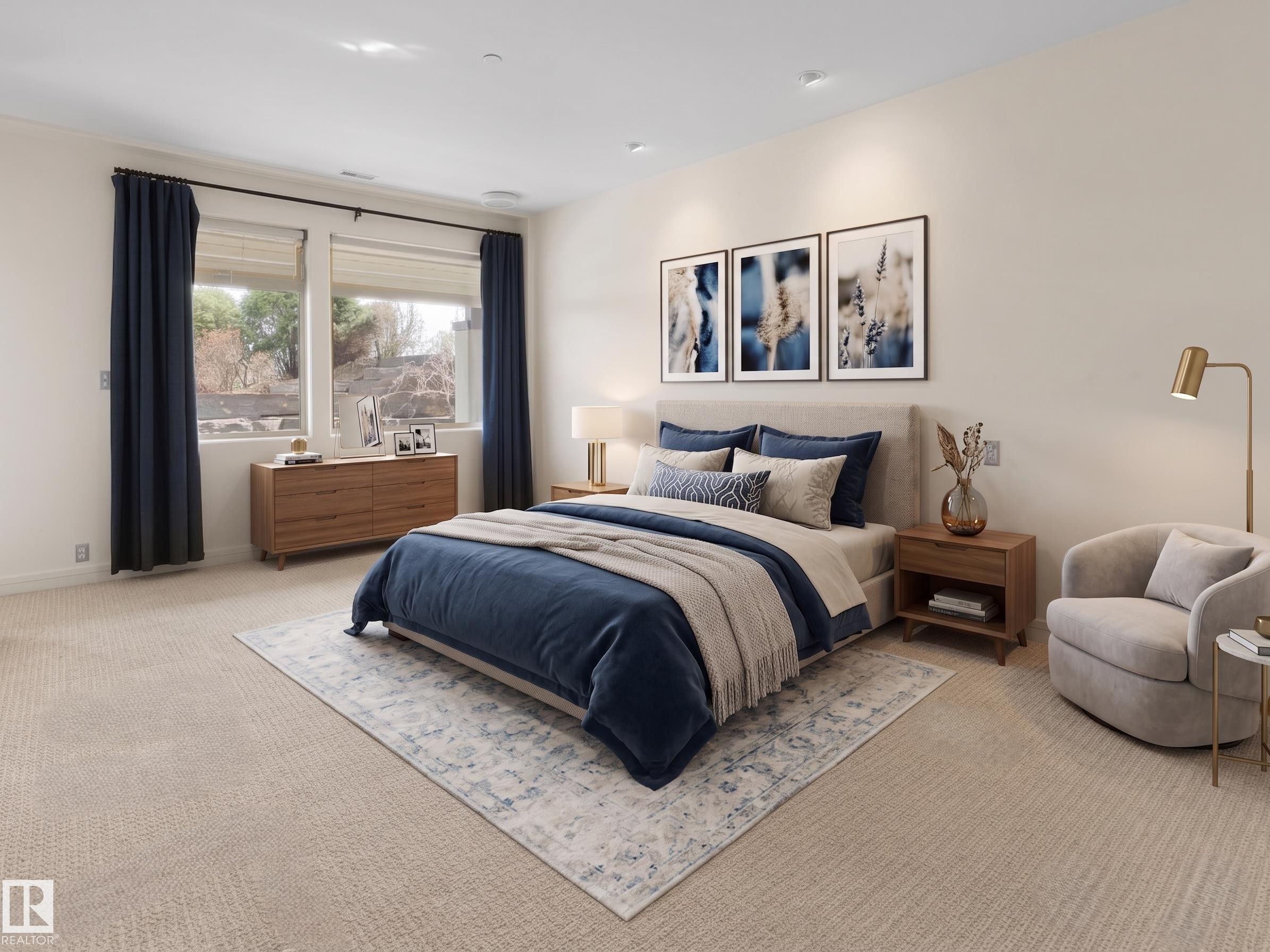 28 Riverside Crescent, Edmonton, AB - Indoor Photo Showing Bedroom
