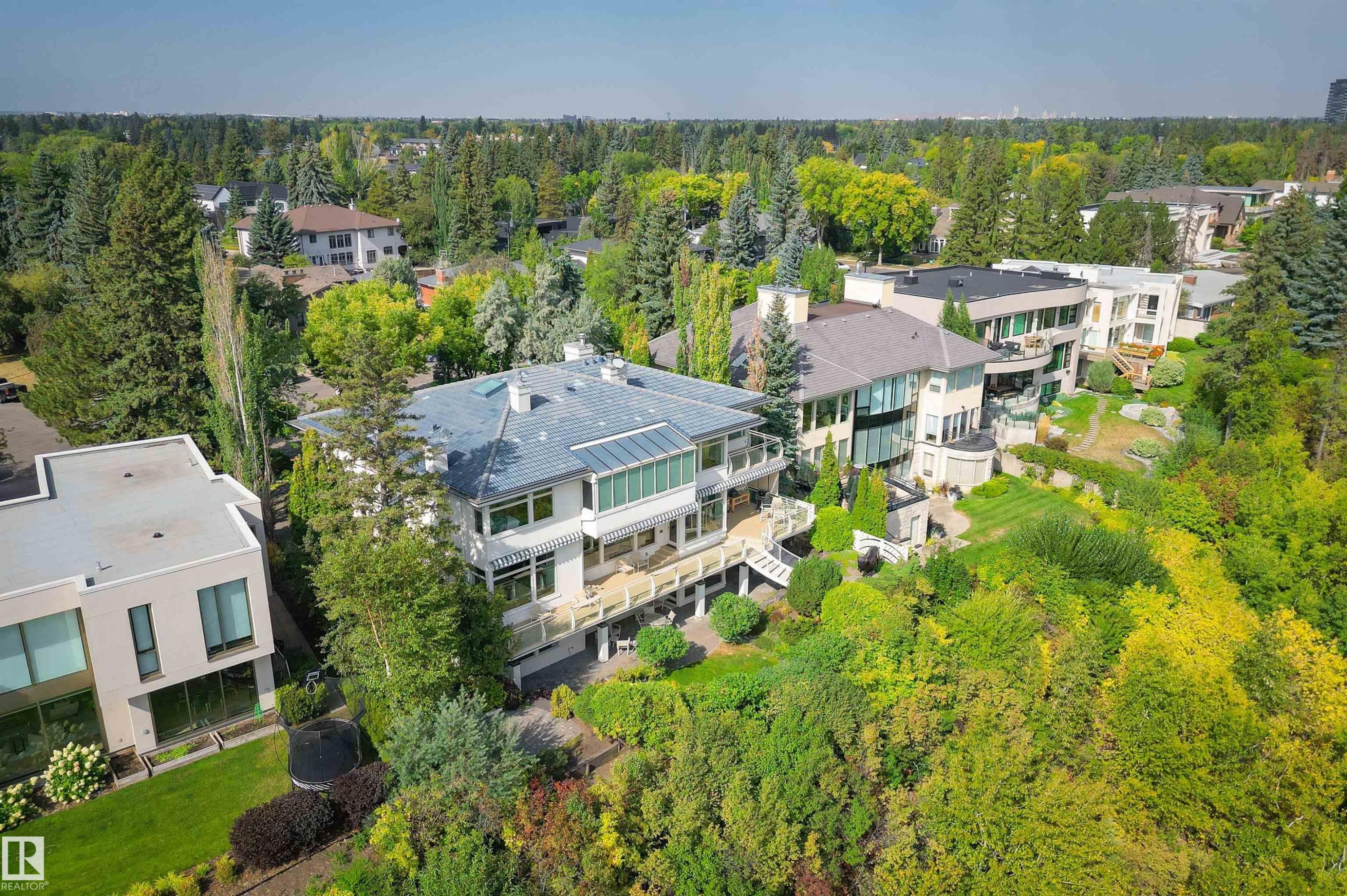 28 Riverside Crescent, Edmonton, AB - Outdoor With View