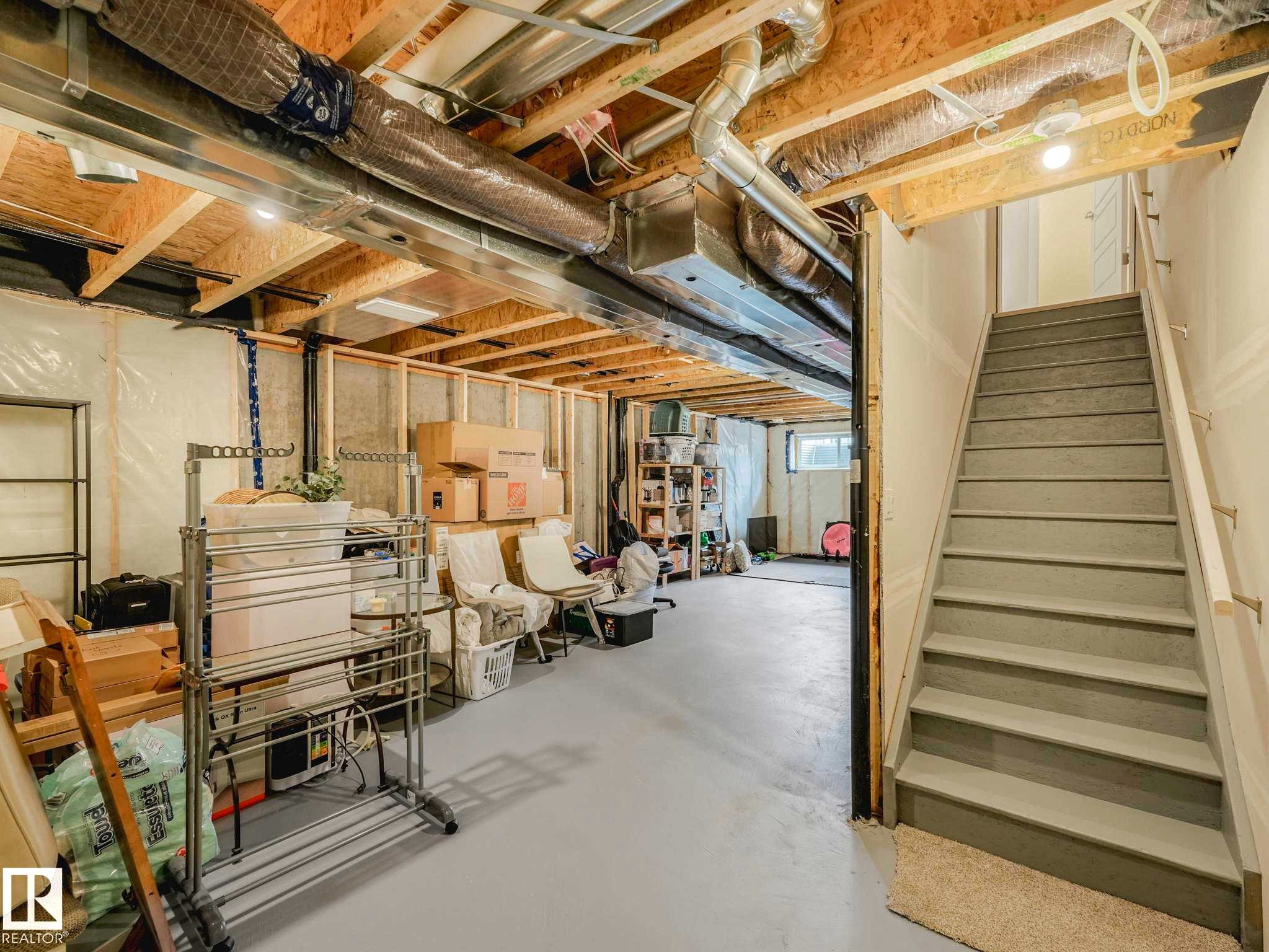 2426 Trumpeter Way, Edmonton, AB - Indoor Photo Showing Basement