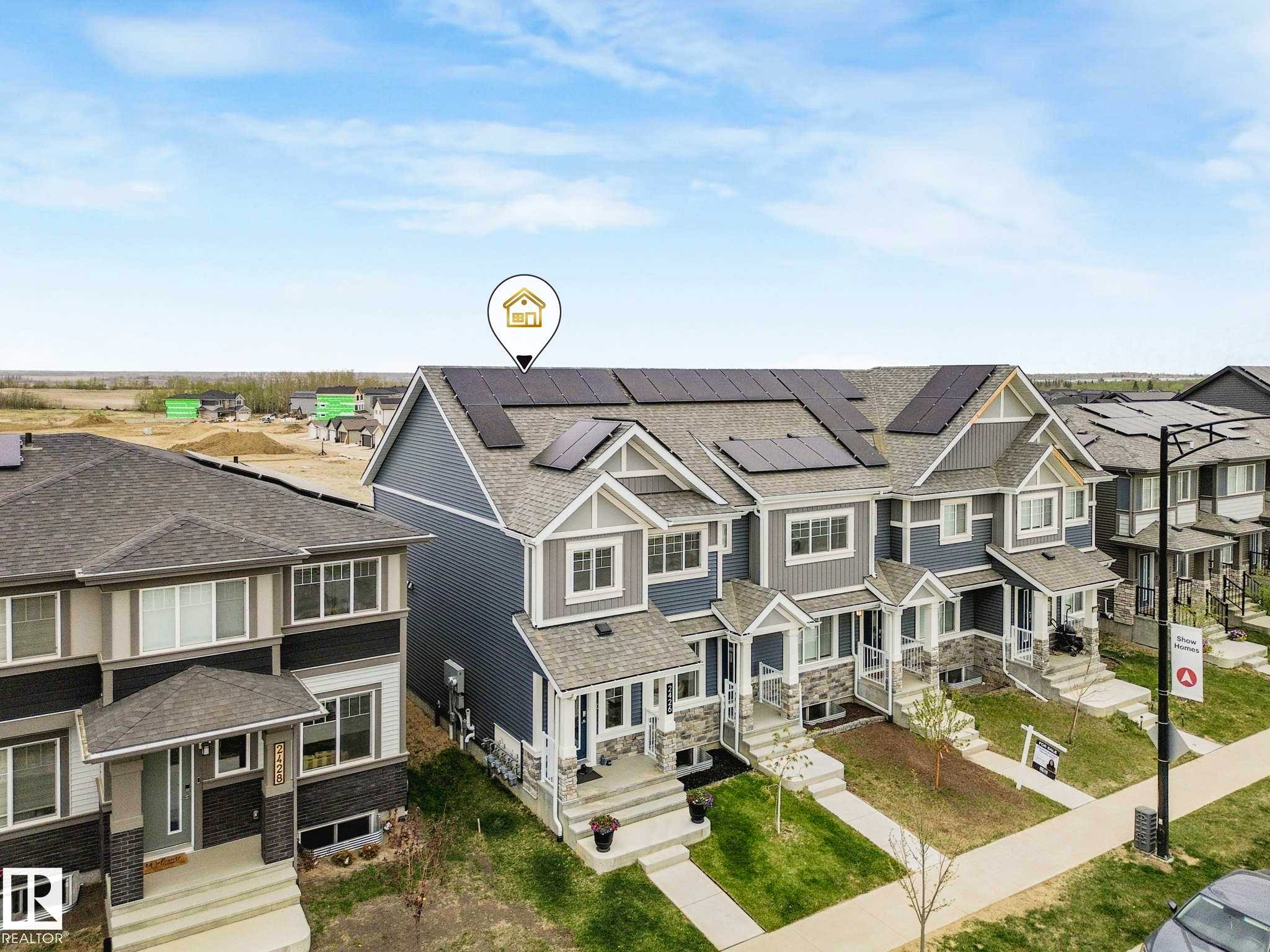2426 Trumpeter Way, Edmonton, AB - Outdoor With Facade