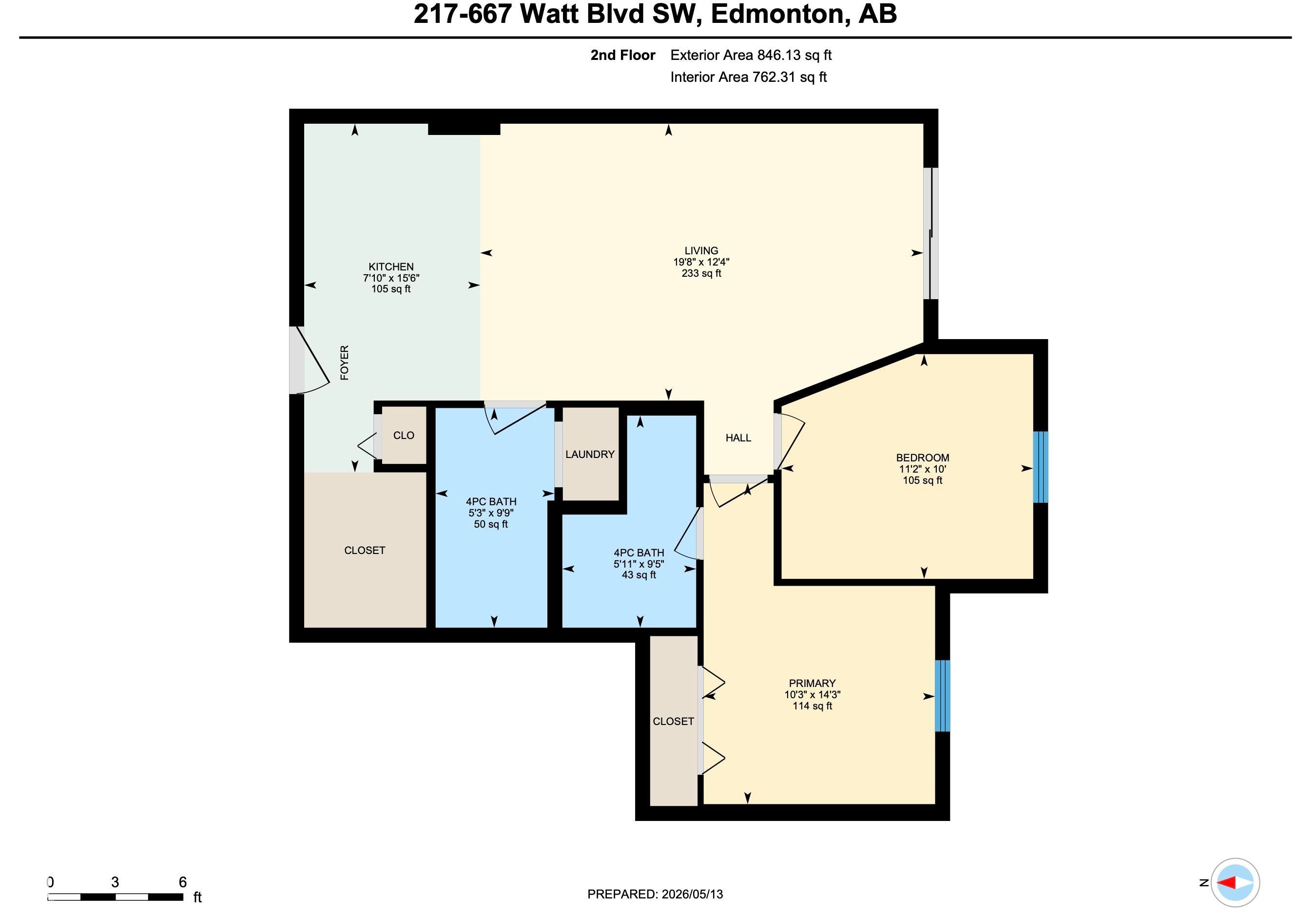 Floor plan - 217 667 Watt Boulevard, Edmonton, AB - Other