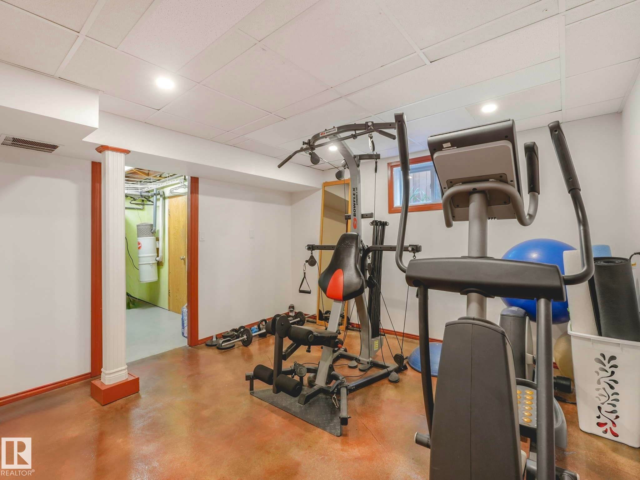 14611 89 Avenue, Edmonton, AB - Indoor Photo Showing Gym Room