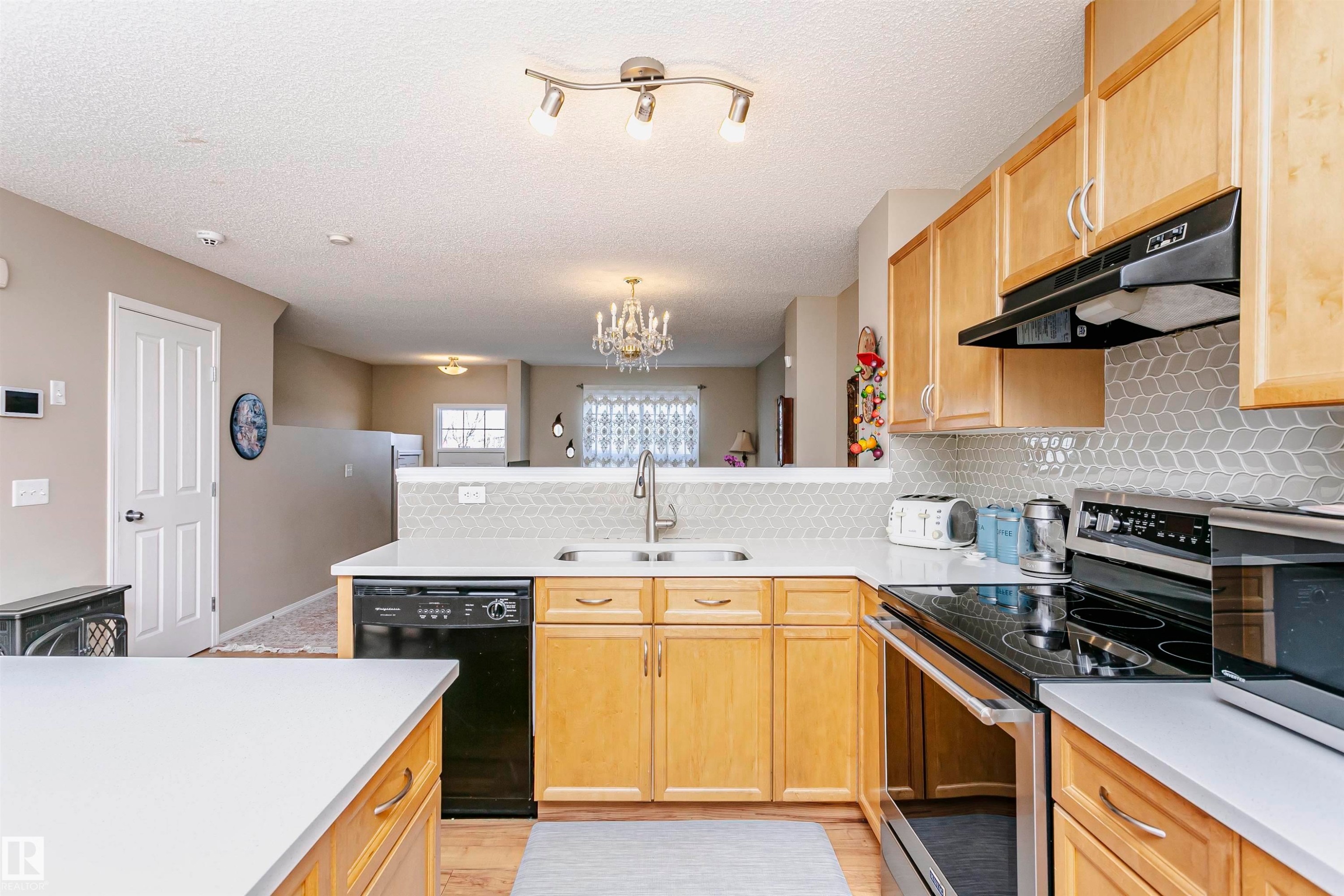 118 2051 Towne Centre Boulevard, Edmonton, AB - Indoor Photo Showing Kitchen With Double Sink