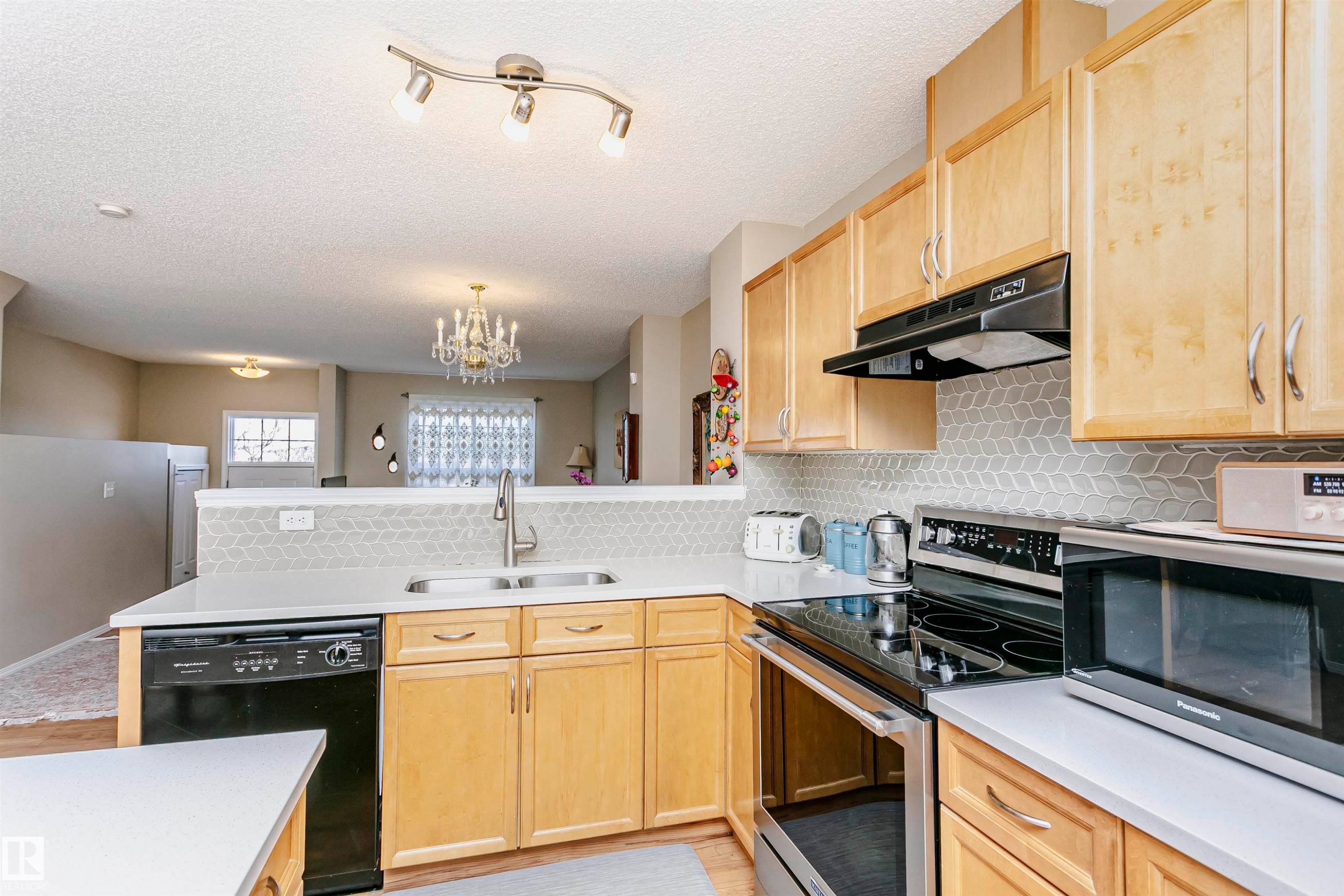 118 2051 Towne Centre Boulevard, Edmonton, AB - Indoor Photo Showing Kitchen With Double Sink