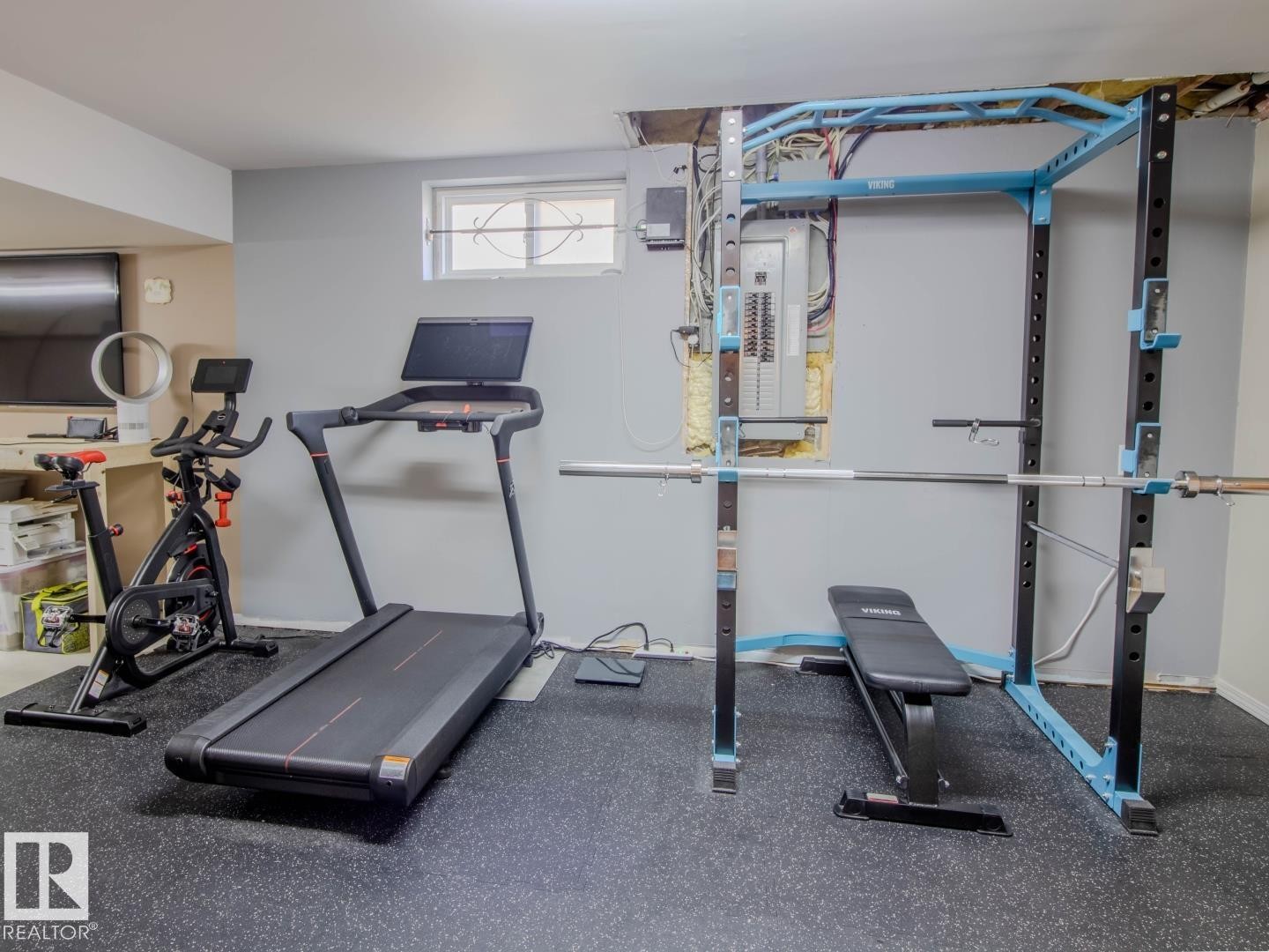 3412 110 Street, Edmonton, AB - Indoor Photo Showing Gym Room