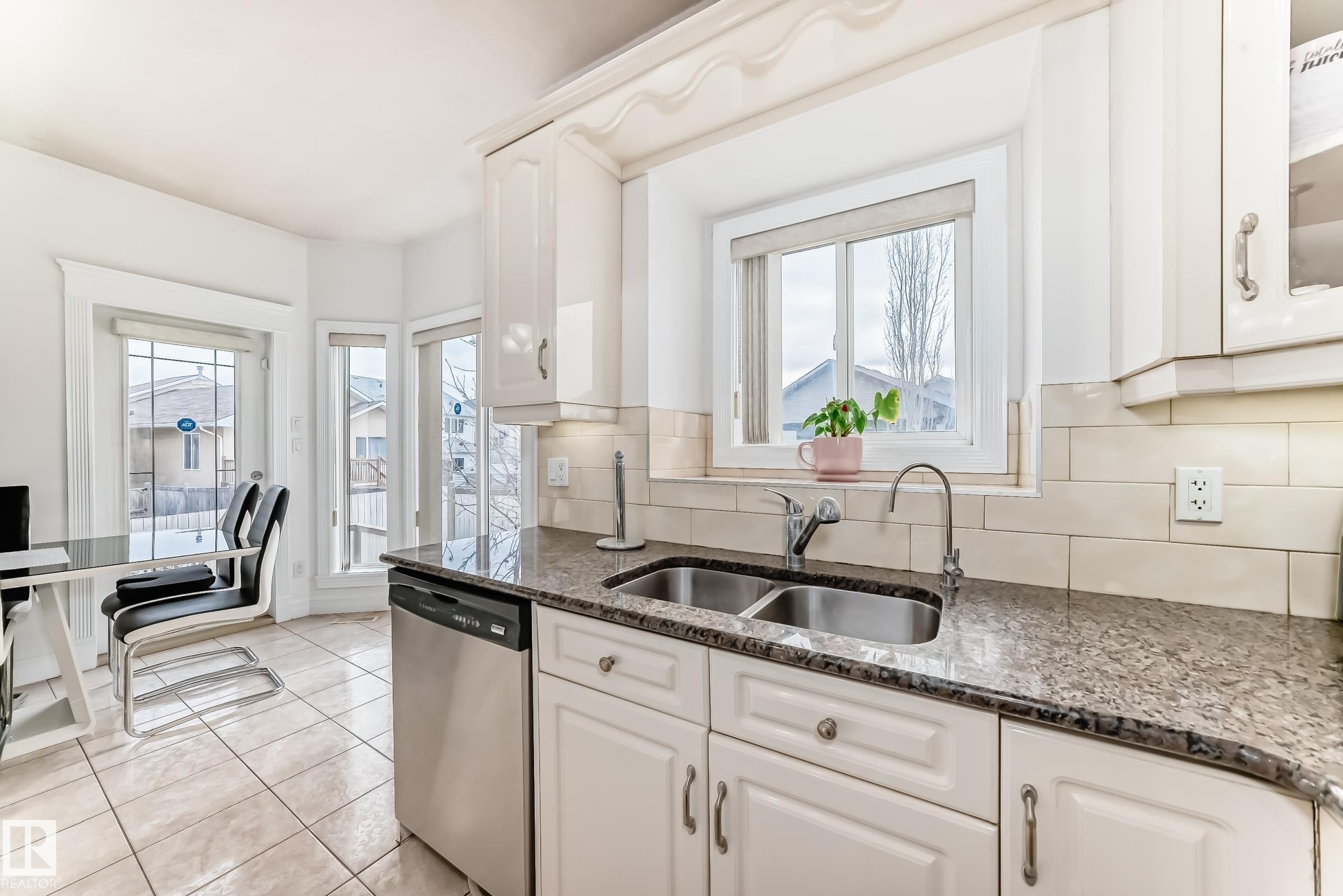 16626 58A Street, Edmonton, AB - Indoor Photo Showing Kitchen With Double Sink