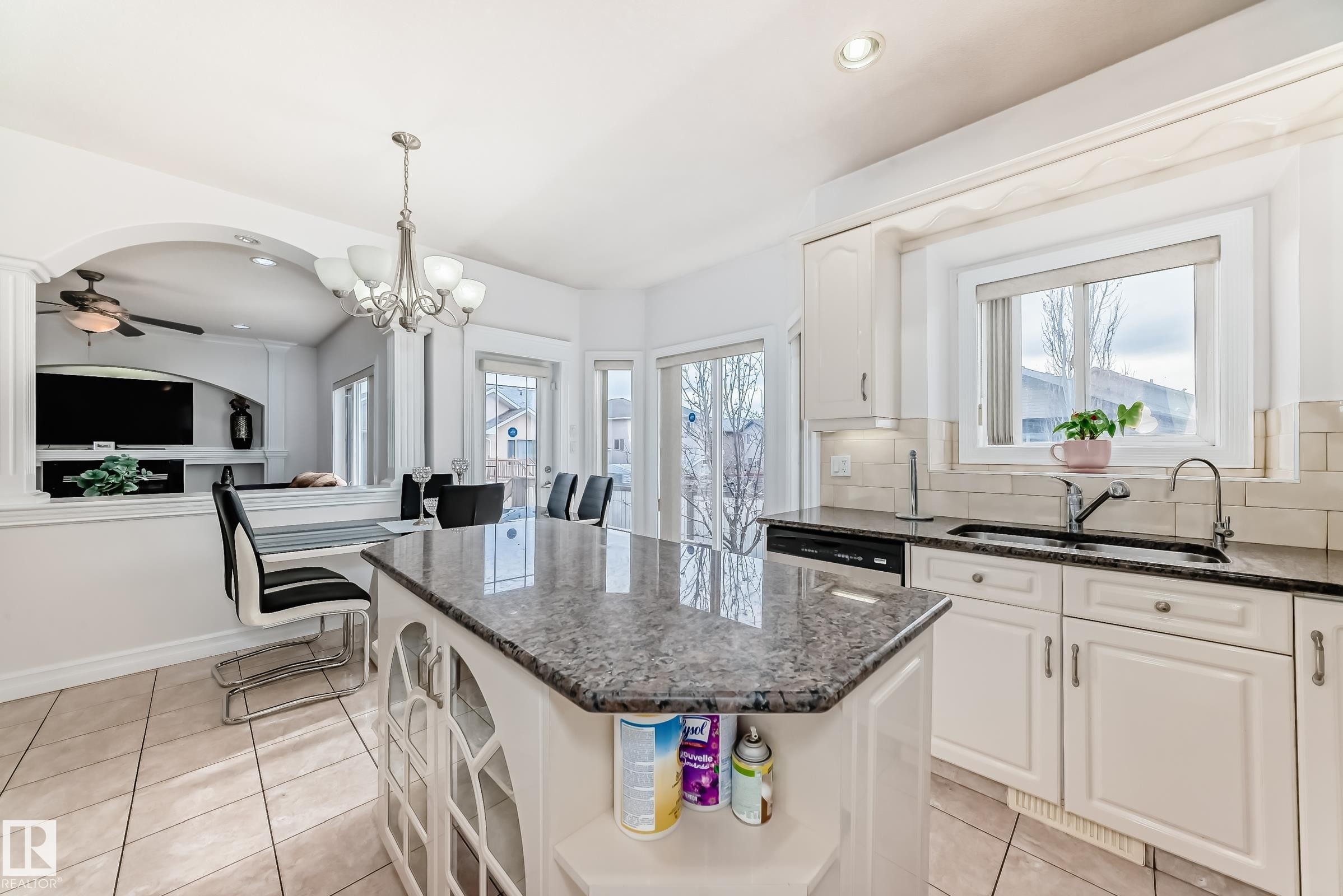 16626 58A Street, Edmonton, AB - Indoor Photo Showing Kitchen With Double Sink