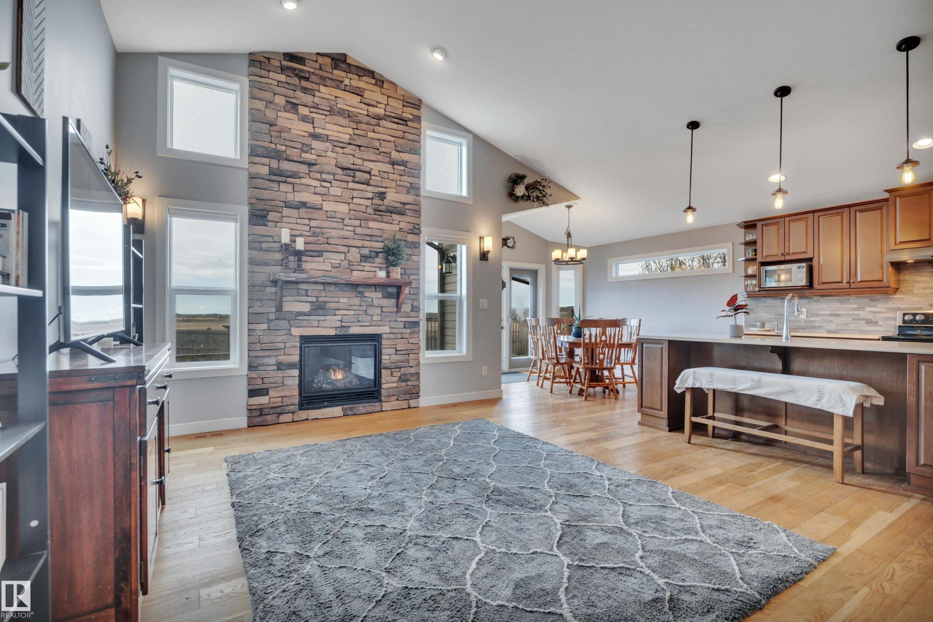 552 Reynalds Wynd, Leduc, AB - Indoor With Fireplace