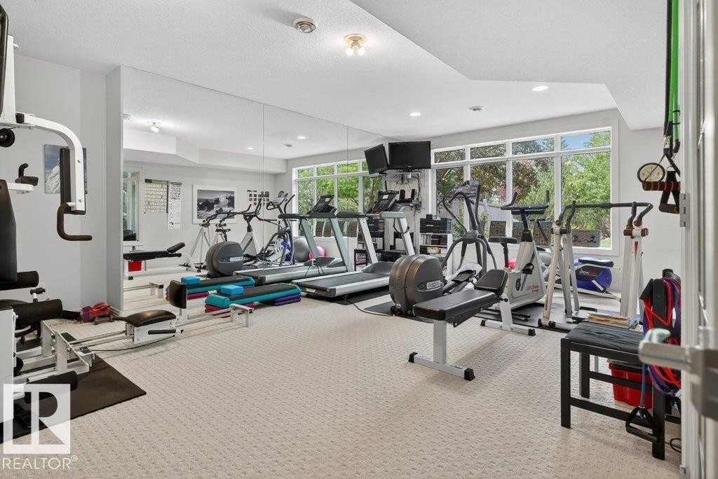 1128 119 Street Nw, Edmonton, AB - Indoor Photo Showing Gym Room