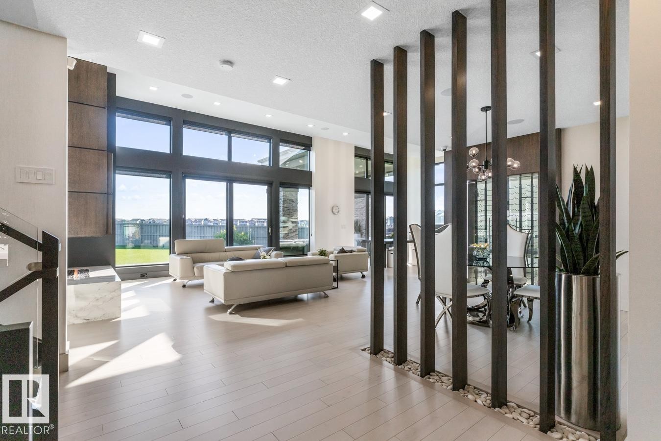 Front Entrance of the Home showing Grand Staircase and Main Living Area - 5536 Chegwin Point(E), Edmonton, AB - Indoor