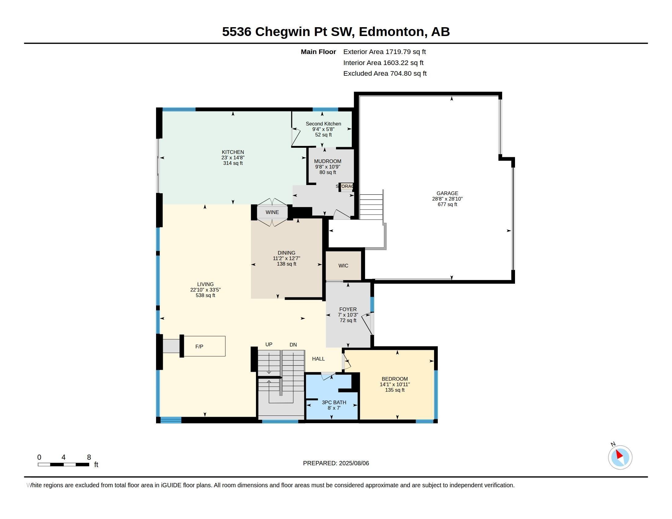Main Floor Plan - 5536 Chegwin Point(E), Edmonton, AB - Other