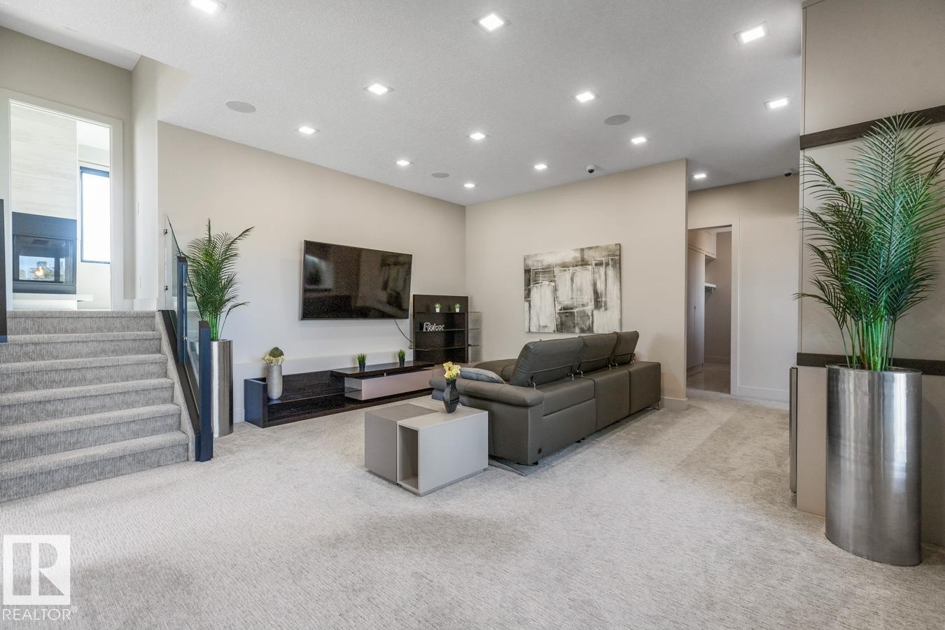 Upstairs Family room featuring ample Activity Space, and Wet Bar - 5536 Chegwin Point(E), Edmonton, AB - Indoor