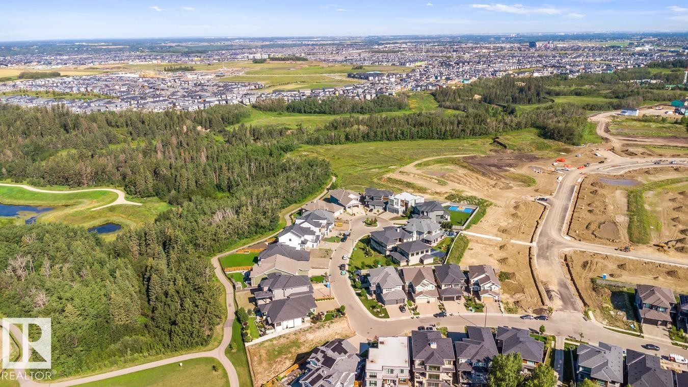 Aerial Photo of the Home, Lot, and Surrounding Area - 5536 Chegwin Point(E), Edmonton, AB - Outdoor With View