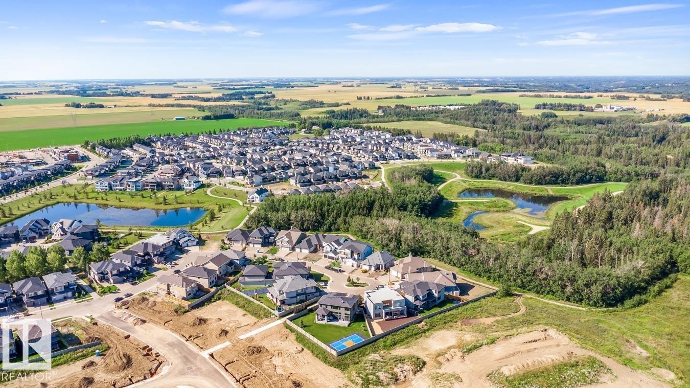 Aerial Photo of the Home, Lot, and Surrounding Area - 5536 Chegwin Point(E), Edmonton, AB - Outdoor With View