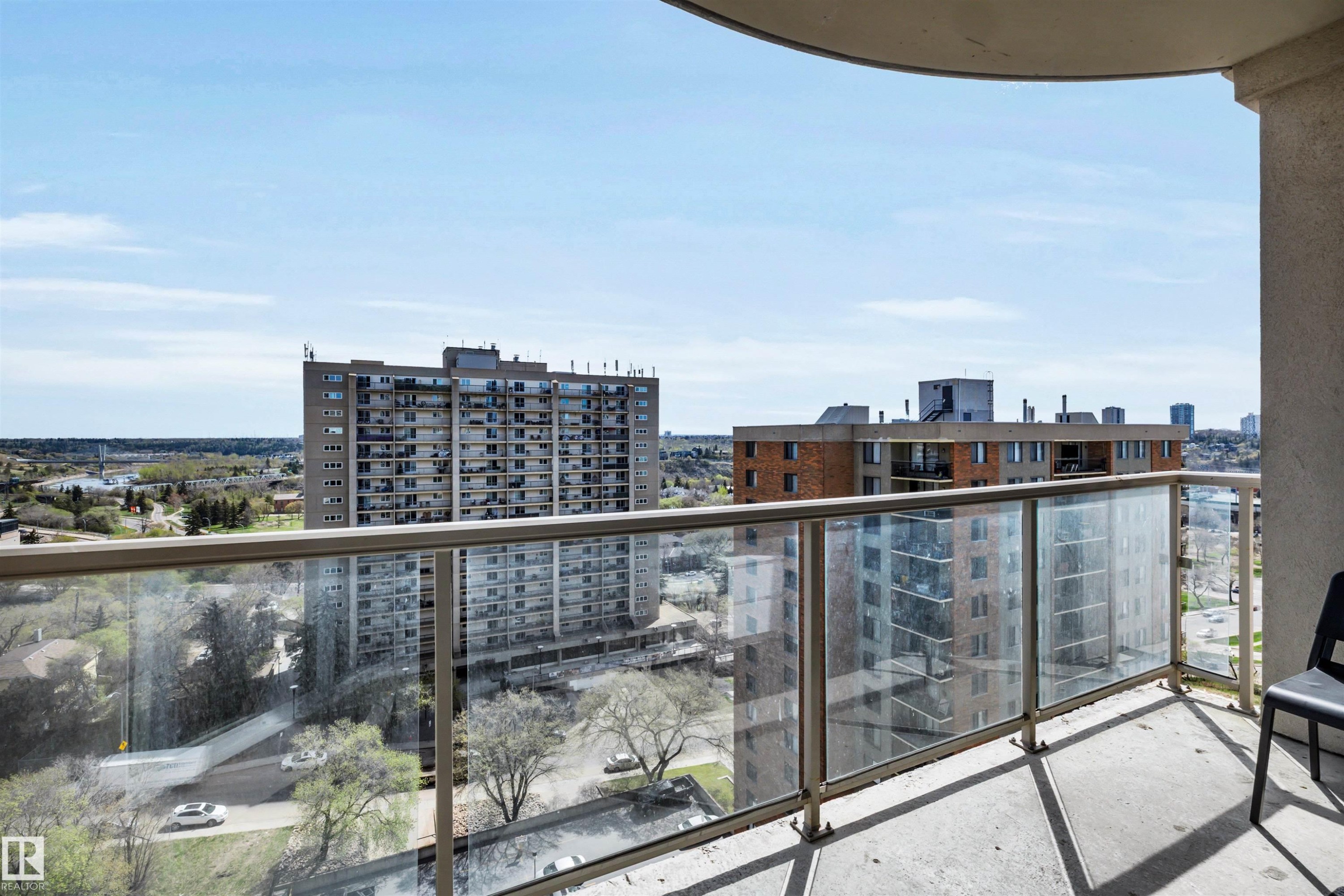 #902 9819 104 St Nw, Edmonton, AB - Outdoor With Balcony With View