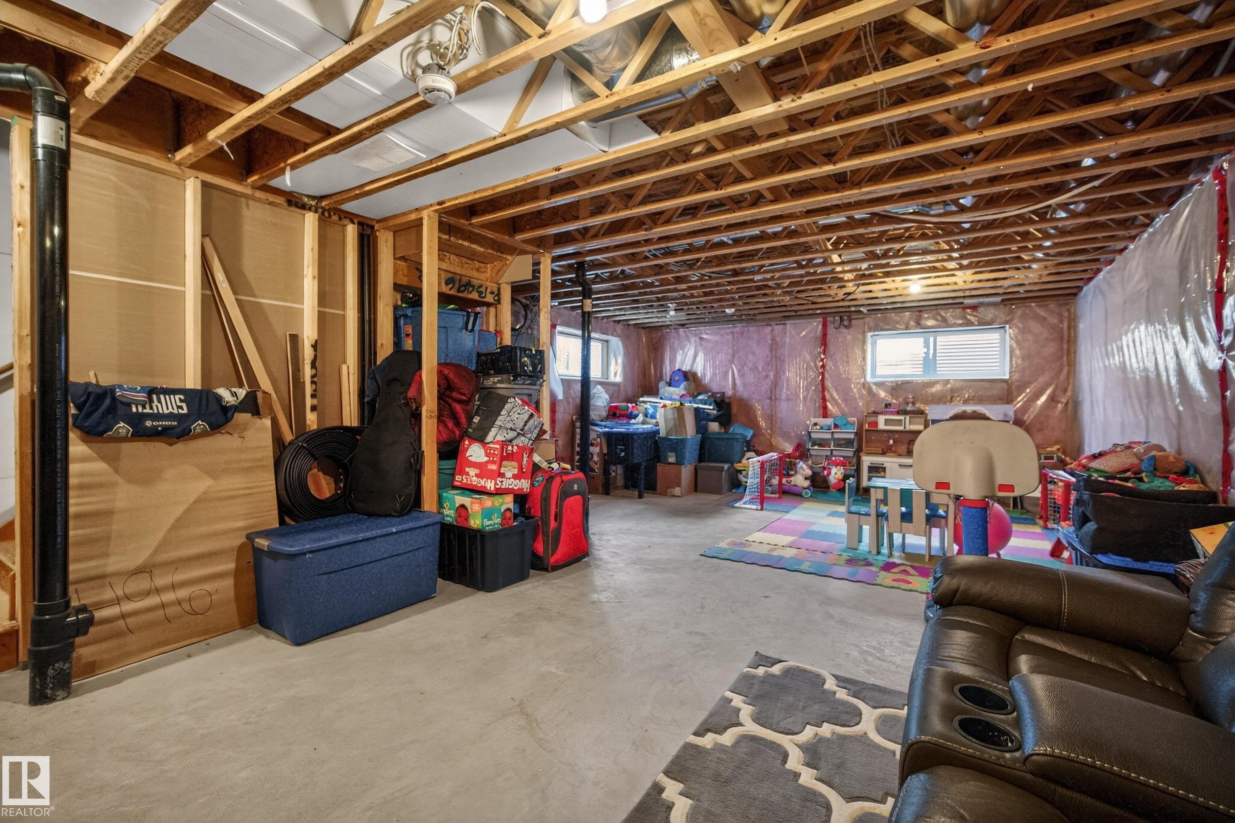Image quality insufficient for description - 7074 Cardinal Way, Edmonton, AB - Indoor Photo Showing Basement