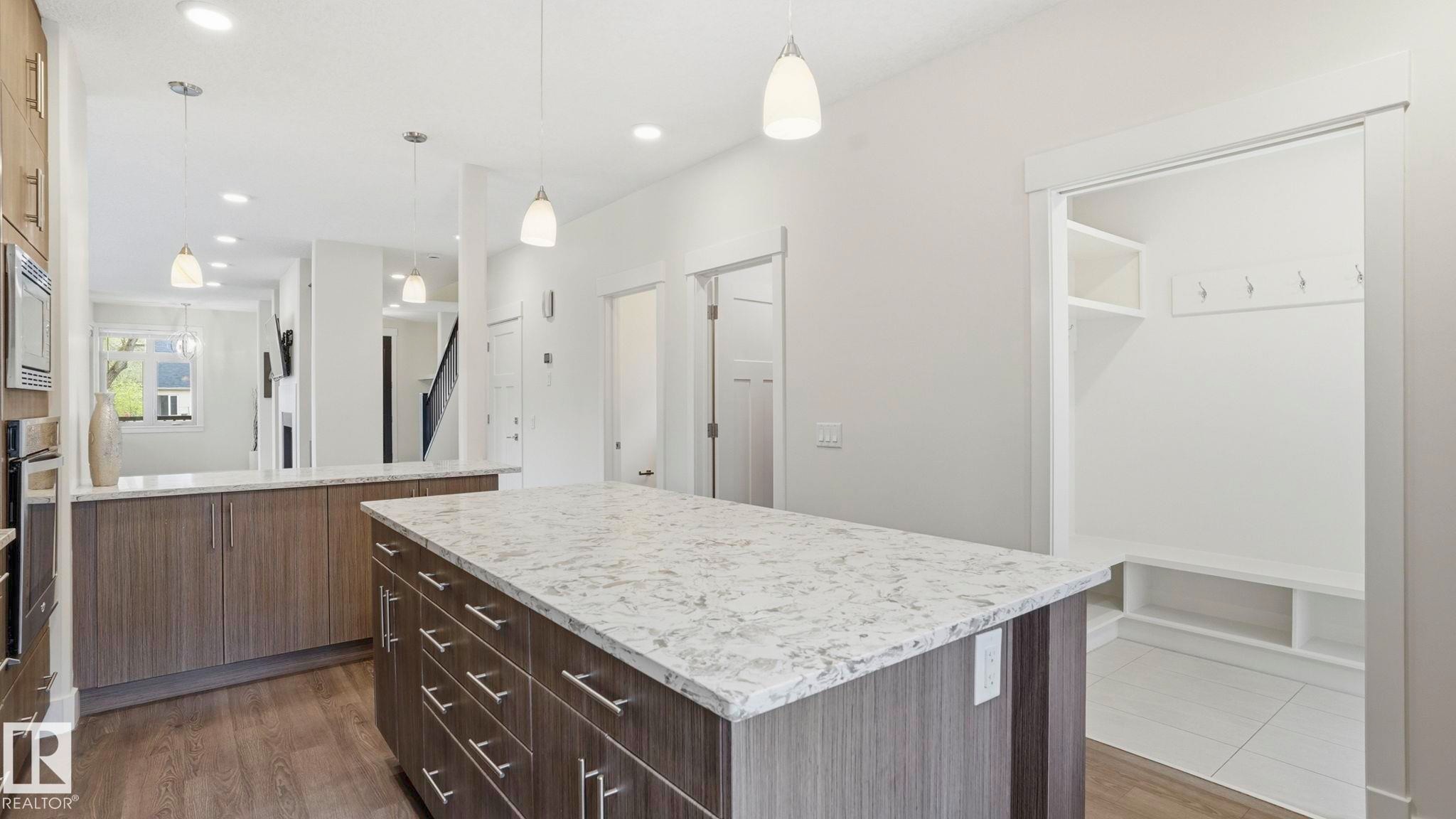 11002 University Avenue Nw, Edmonton, AB - Indoor Photo Showing Kitchen With Upgraded Kitchen