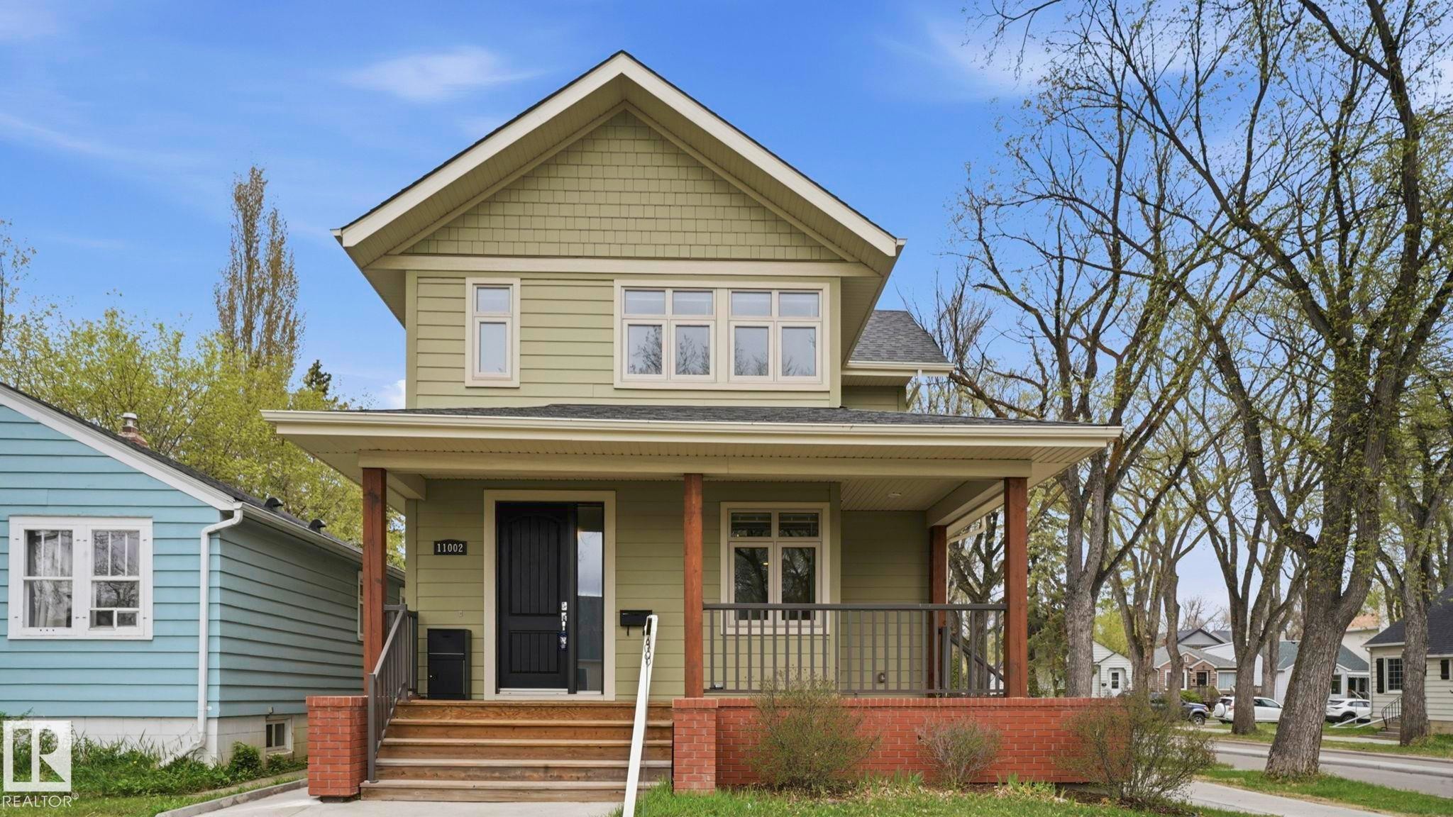 11002 University Avenue Nw, Edmonton, AB - Outdoor With Deck Patio Veranda With Facade