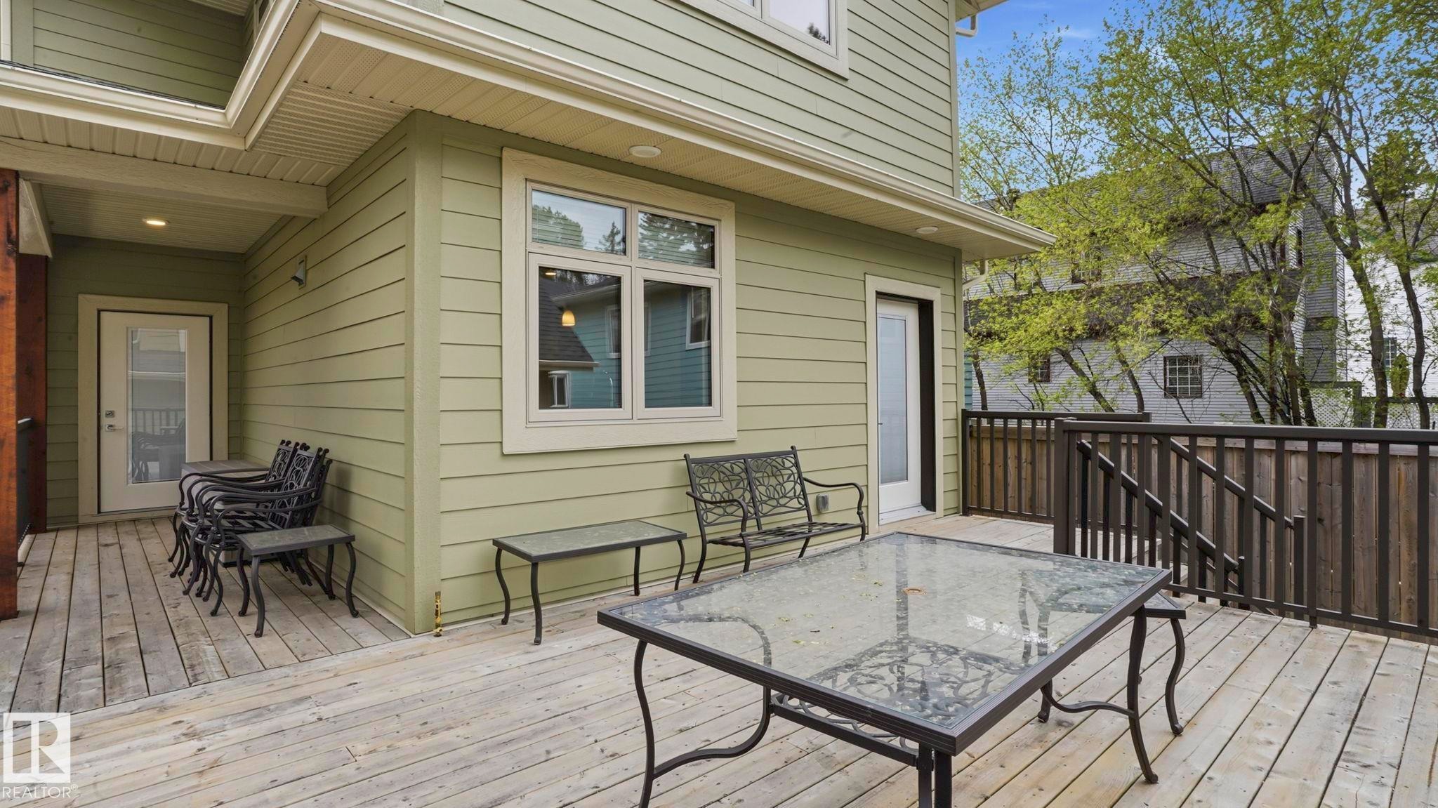 11002 University Avenue Nw, Edmonton, AB - Outdoor With Deck Patio Veranda With Exterior