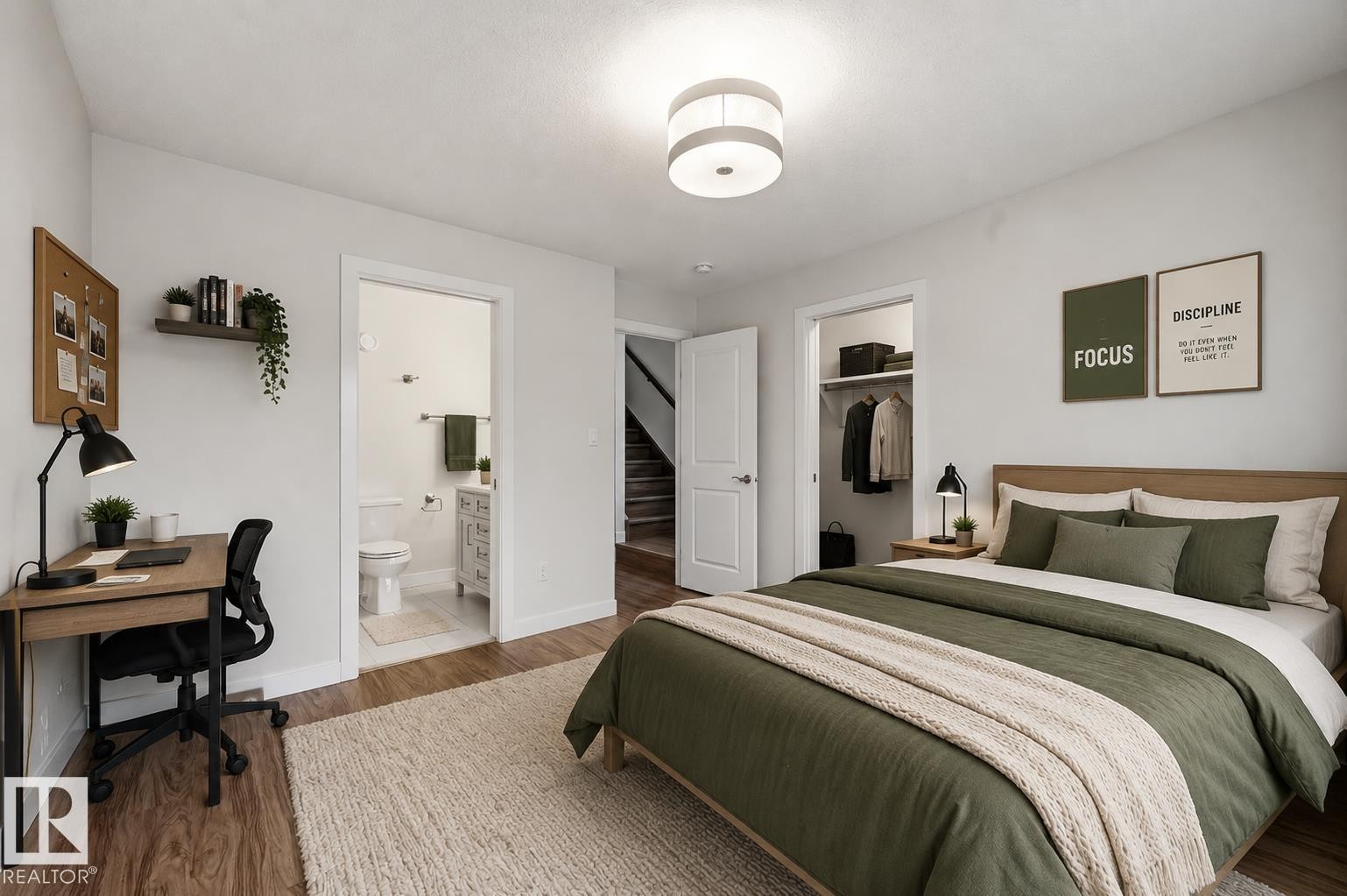 (Virtually Staged) - 11146 78 Avenue Nw, Edmonton, AB - Indoor Photo Showing Bedroom