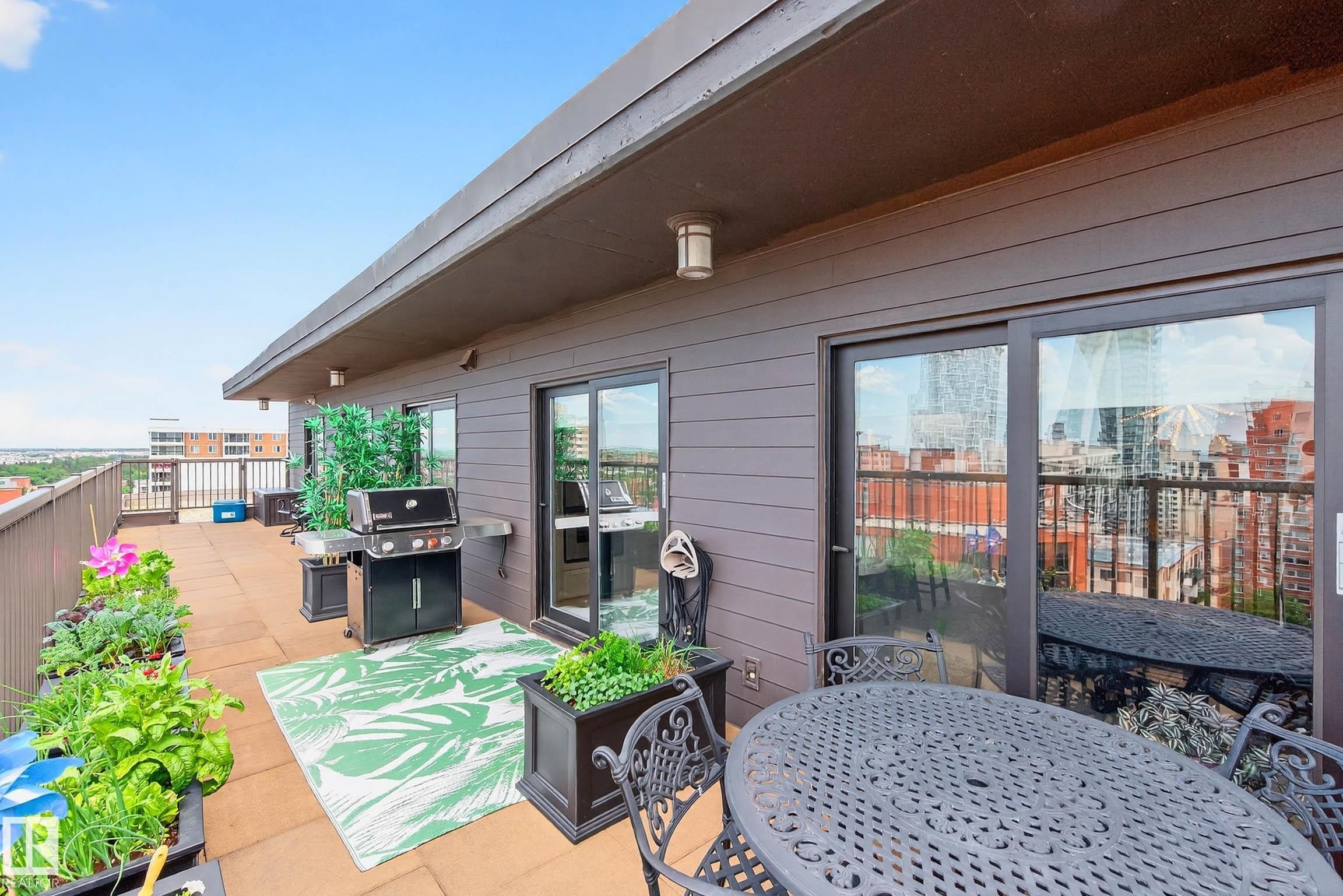 #1601 10045 118 St Nw, Edmonton, AB - Outdoor With Deck Patio Veranda With Exterior