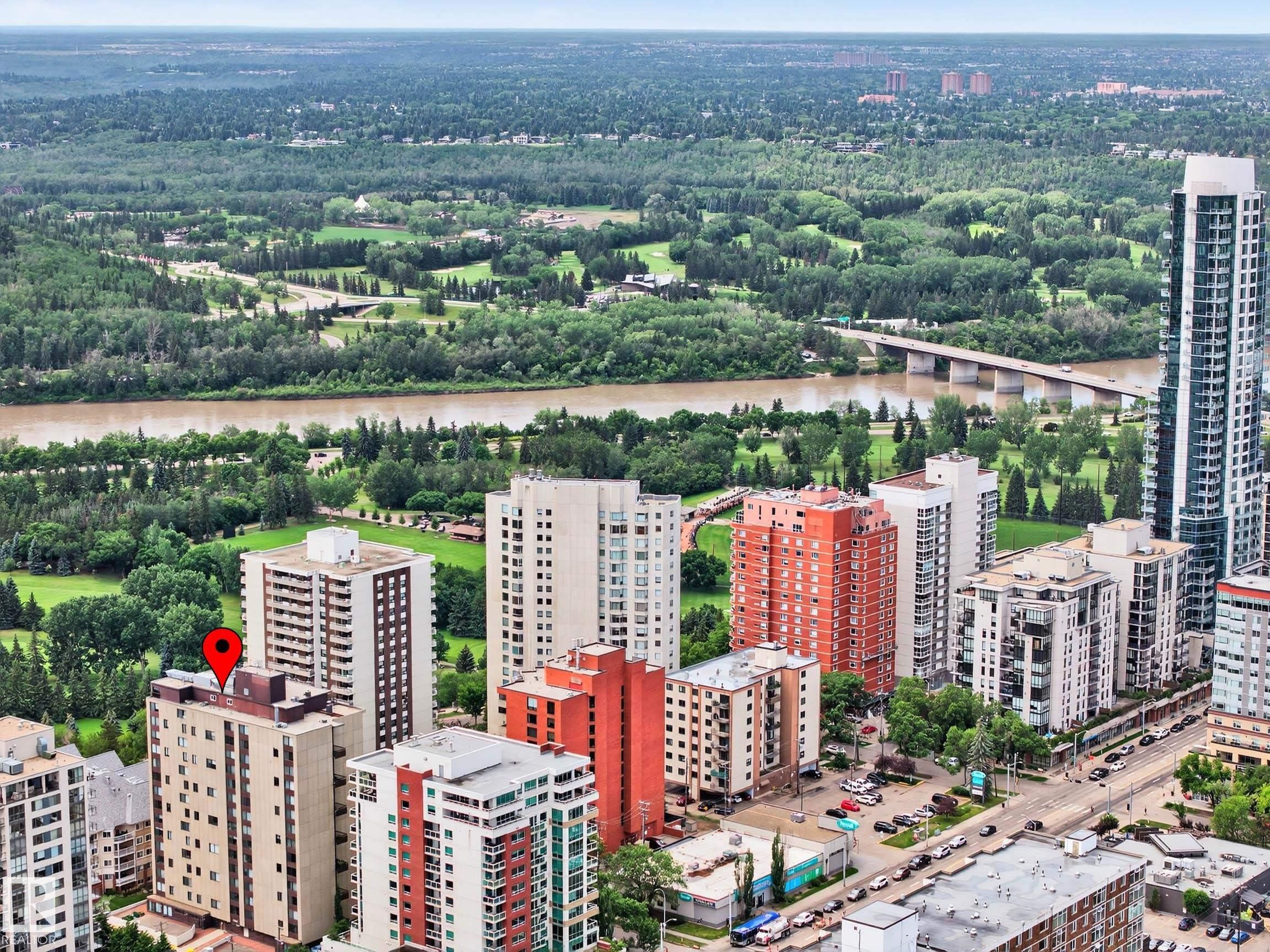 #1601 10045 118 St Nw, Edmonton, AB - Outdoor With View