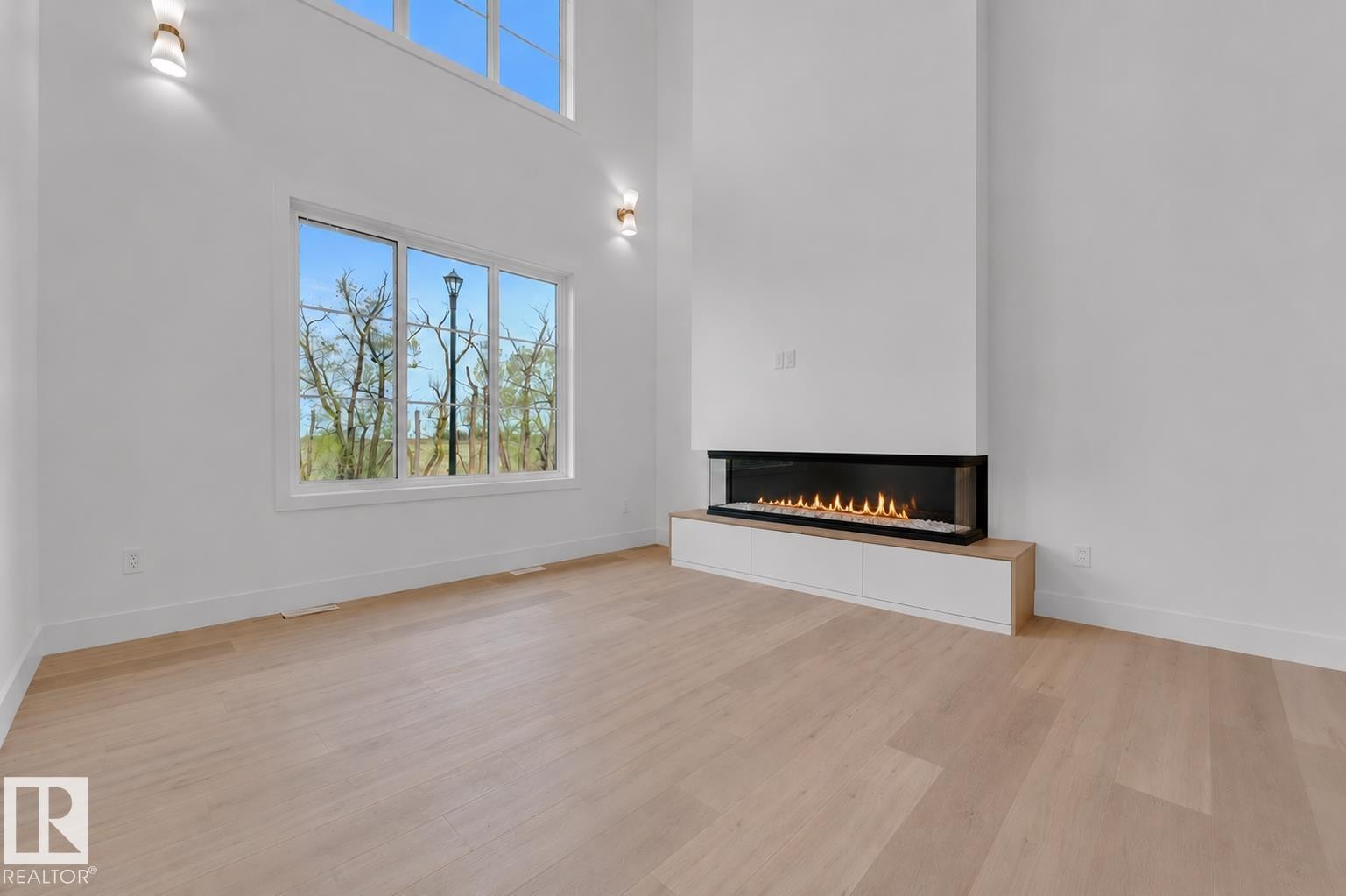 8441 Mayday Link Sw, Edmonton, AB - Indoor With Fireplace
