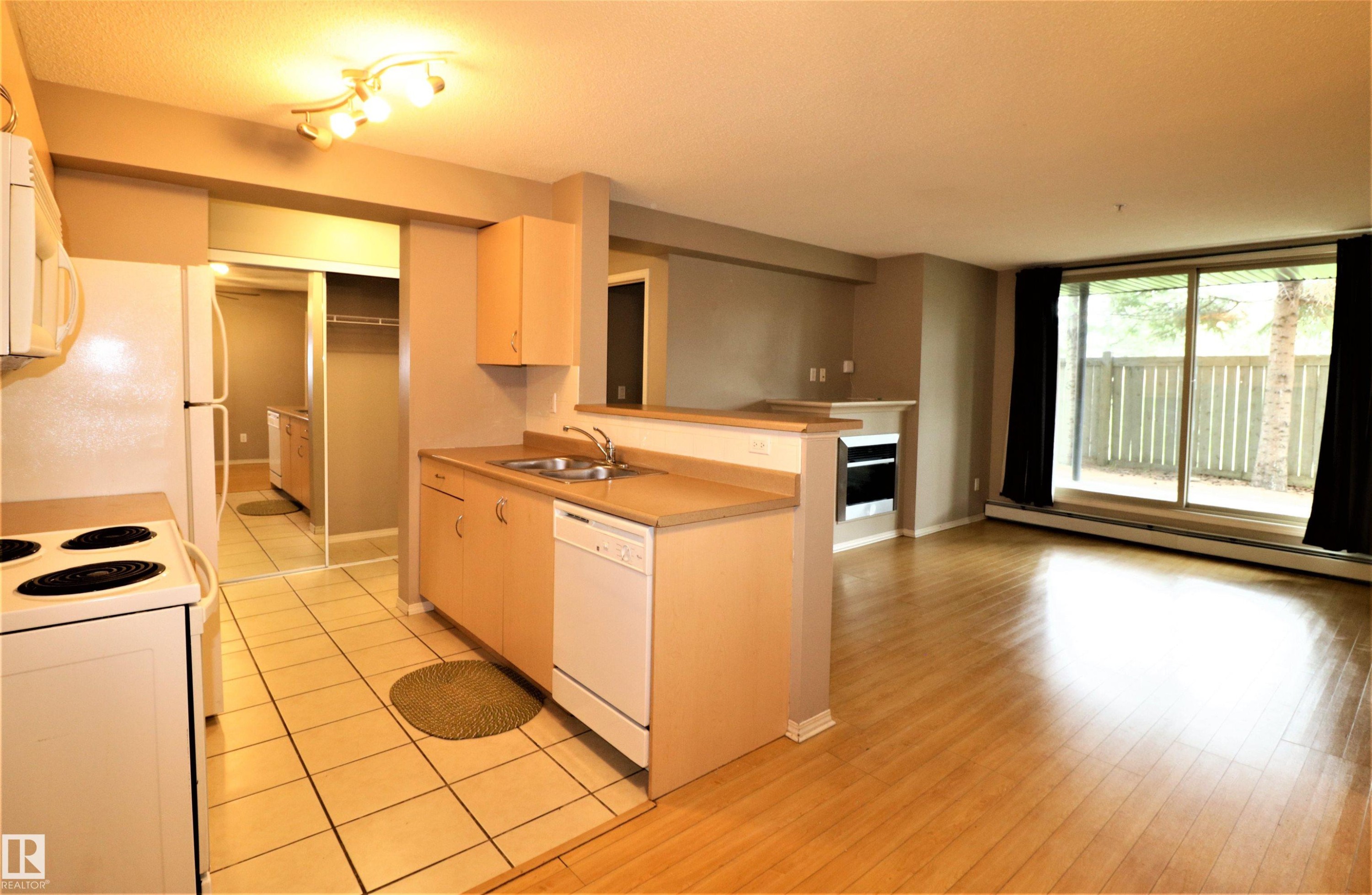 117 17003 67 Avenue, Edmonton, AB - Indoor Photo Showing Kitchen With Double Sink
