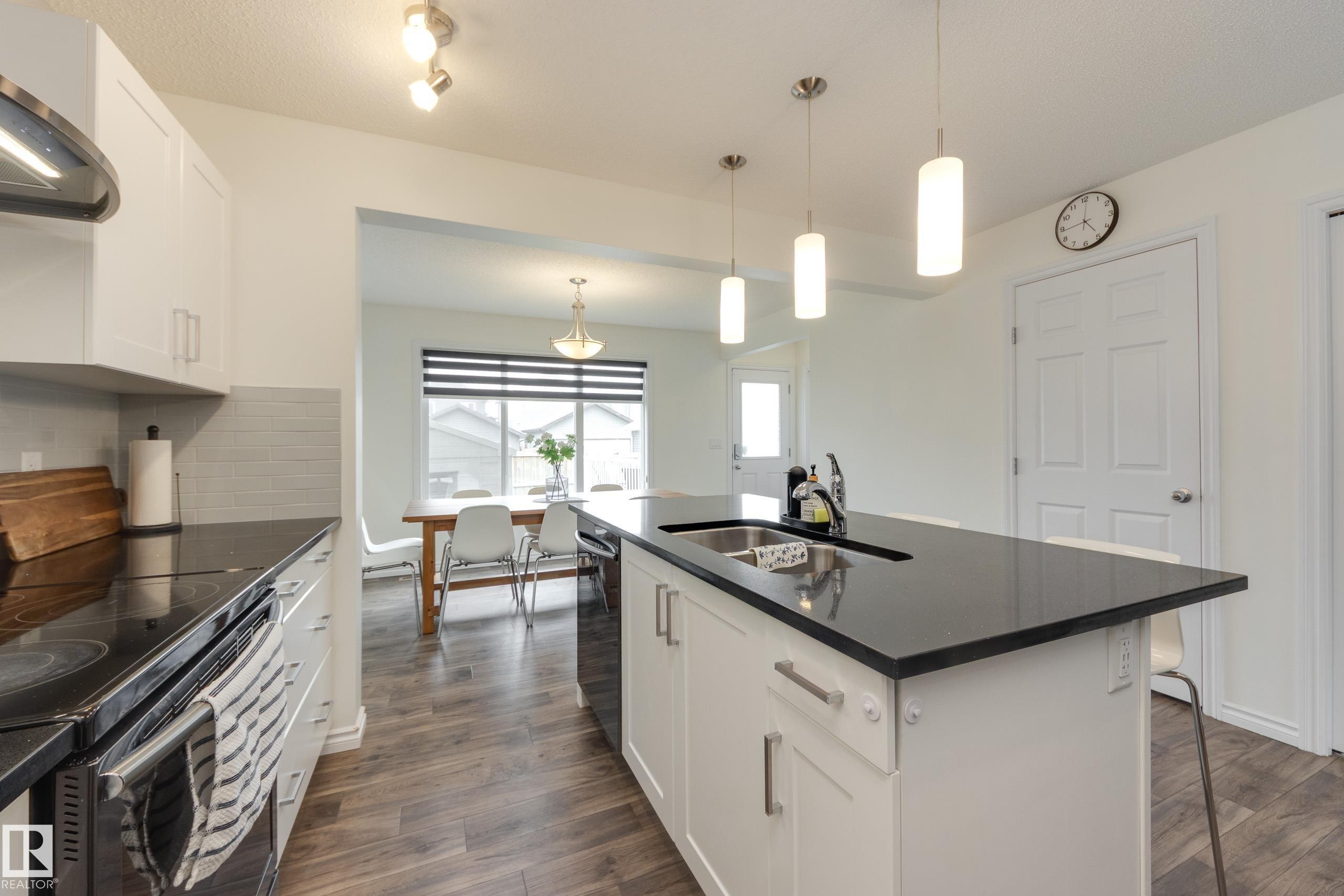 22123 88 Avenue, Edmonton, AB - Indoor Photo Showing Kitchen With Double Sink With Upgraded Kitchen