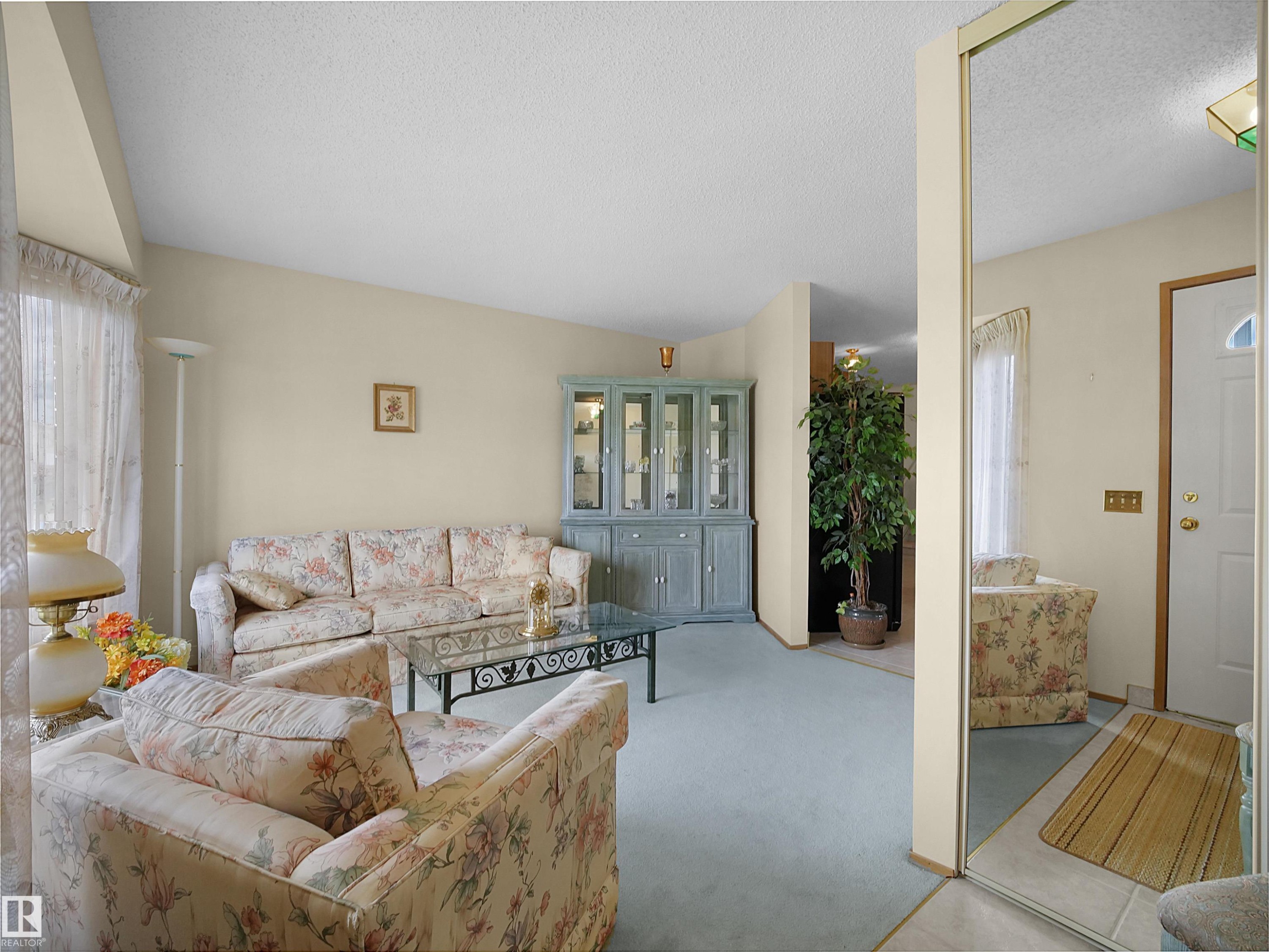 10711 24 Avenue, Edmonton, AB - Indoor Photo Showing Living Room