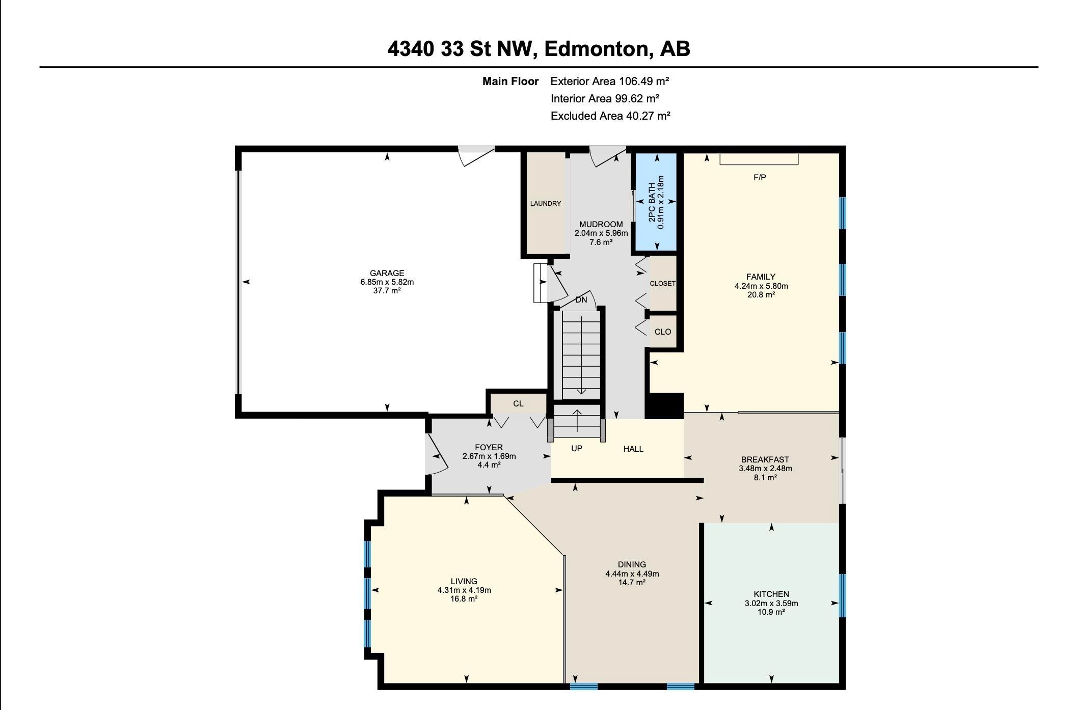 Floor plan - 4340 33 Street, Edmonton, AB - Other