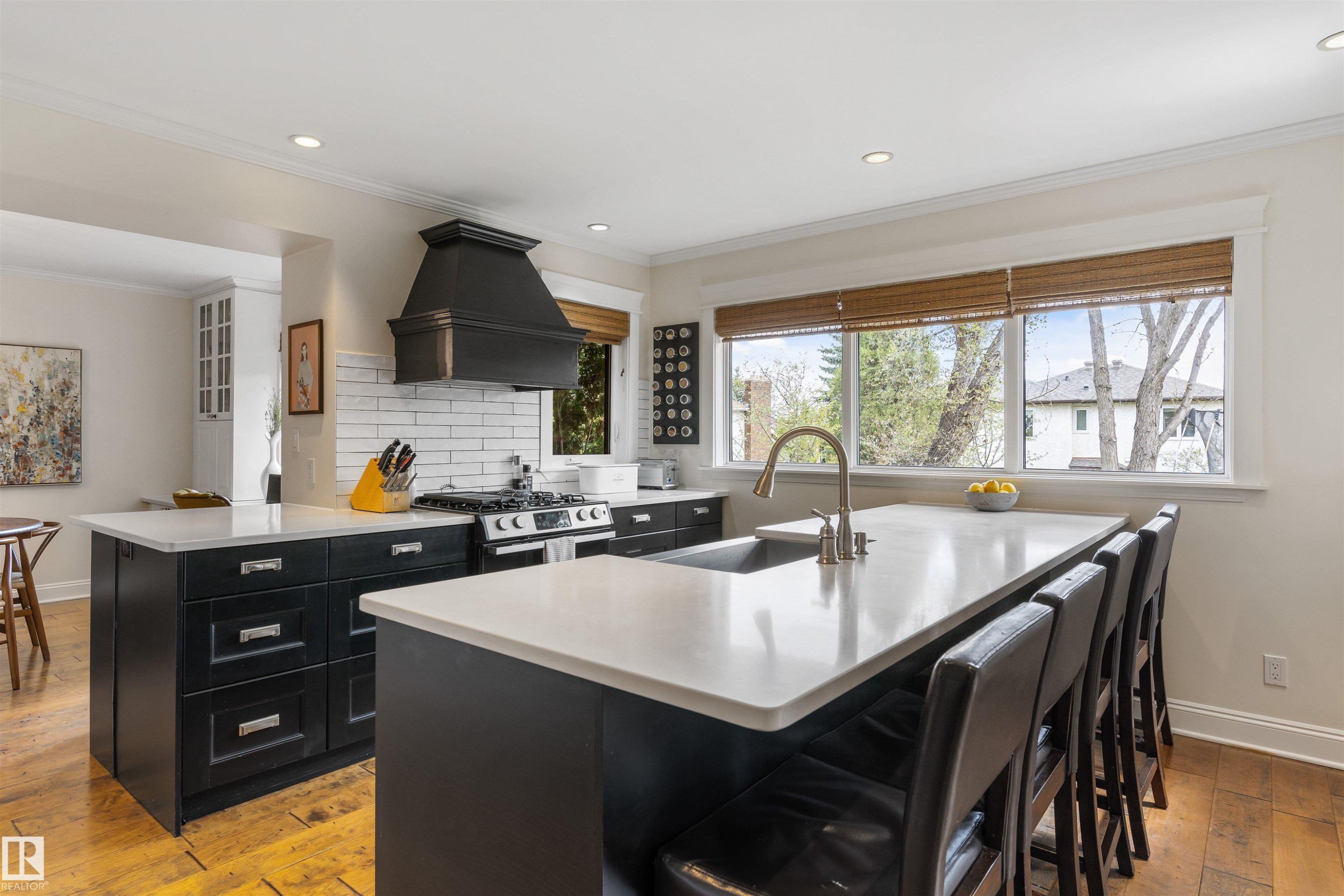 4711 Whitemud Road, Edmonton, AB - Indoor Photo Showing Kitchen With Upgraded Kitchen