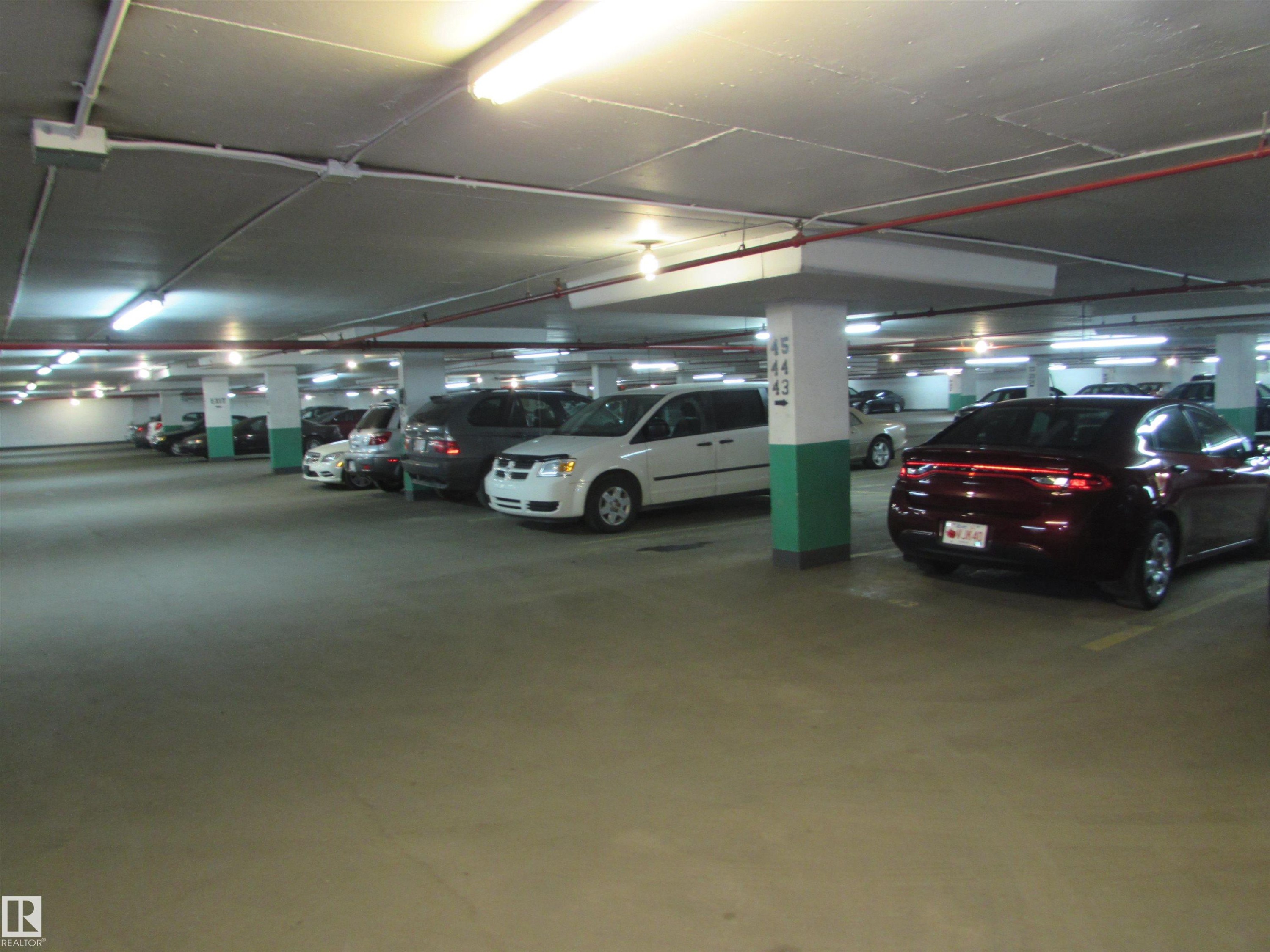 708 13910 Stony Plain Road, Edmonton, AB - Indoor Photo Showing Garage