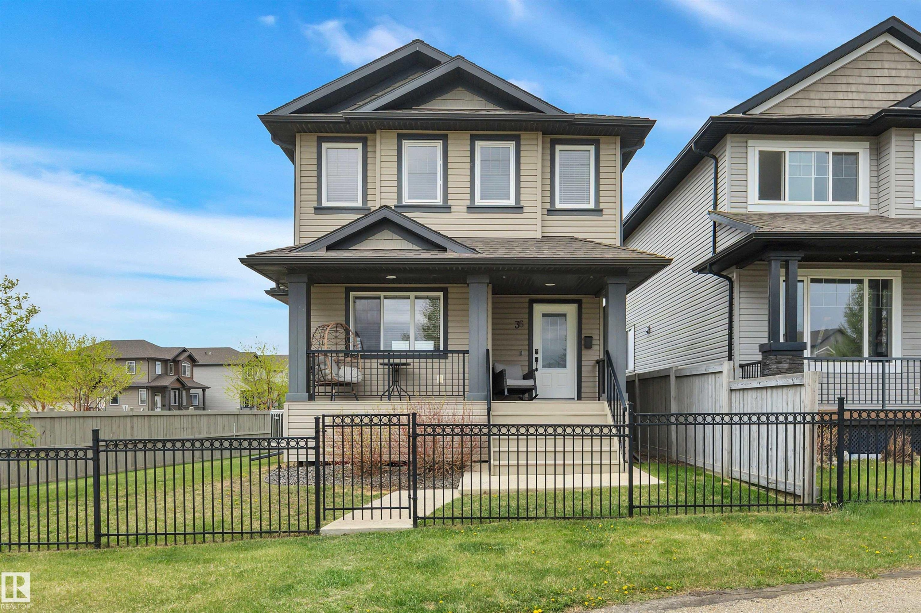 36 Spruce Boulevard, Leduc, AB - Outdoor With Deck Patio Veranda With Facade
