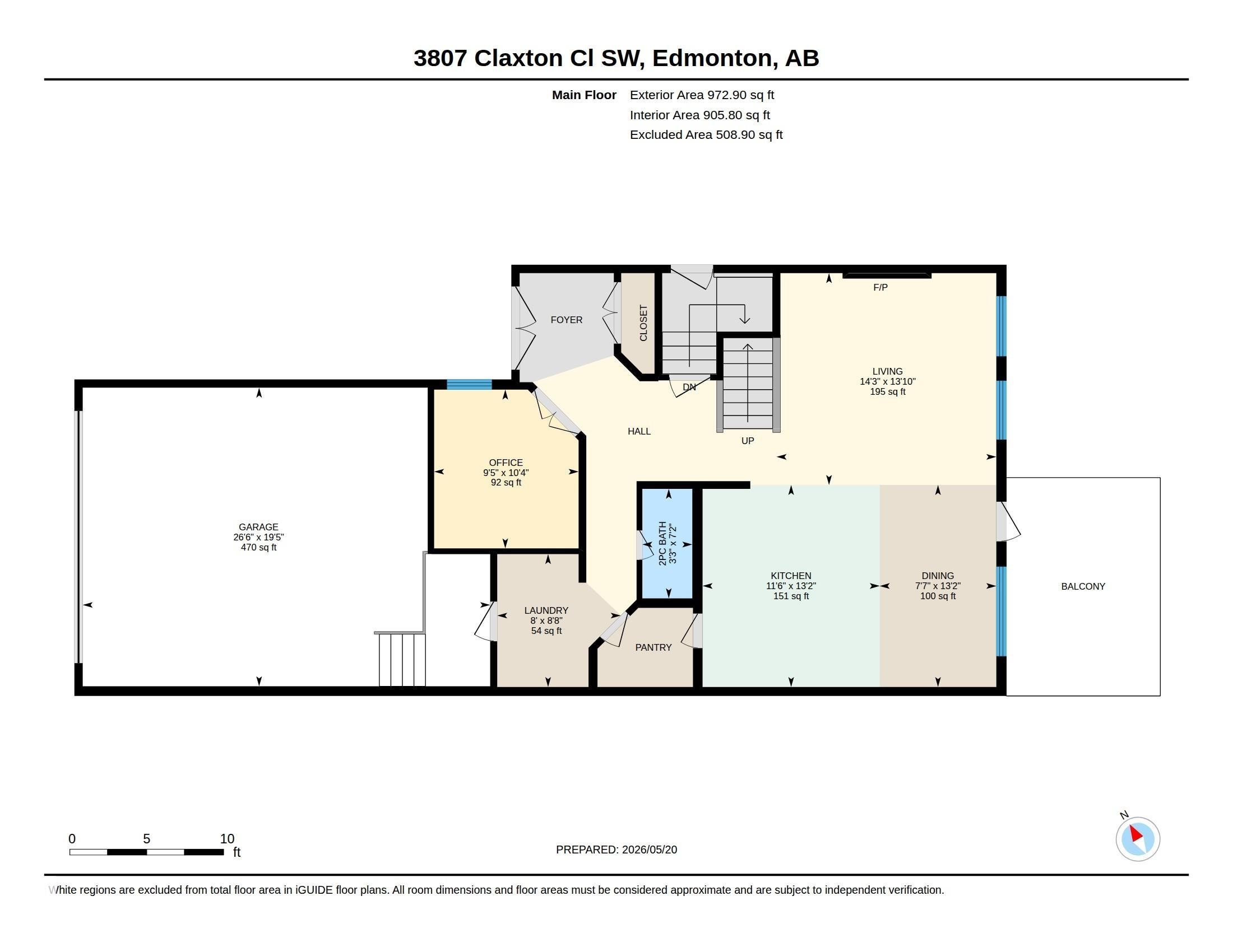 Floor plan - 3807 Claxton Close, Edmonton, AB - Other