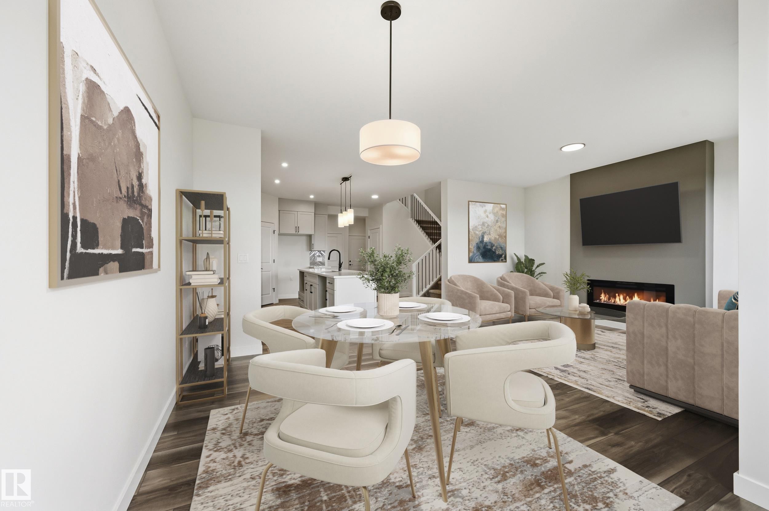 22376 90 Avenue, Edmonton, AB - Indoor With Fireplace