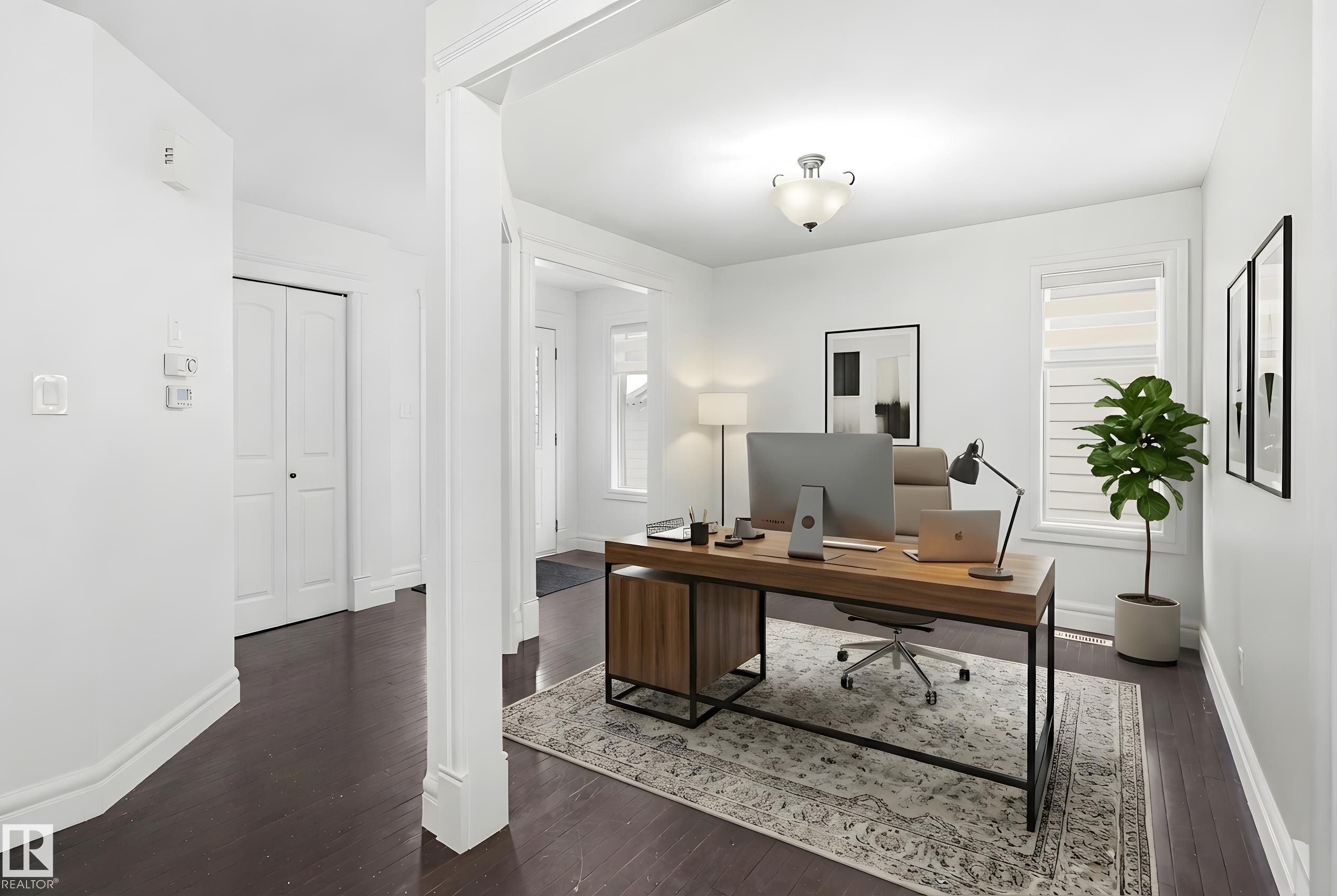 Office/den where you can work from home or use as a kids play room. - 469 Ainslie Crescent Sw, Edmonton, AB - Indoor Photo Showing Office