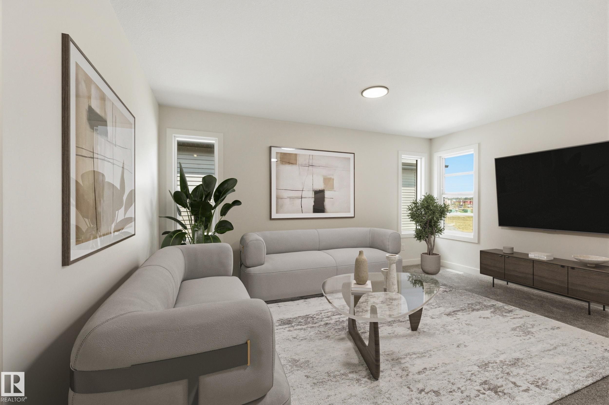 9 Redpoll Wynd, St. Albert, AB - Indoor Photo Showing Living Room