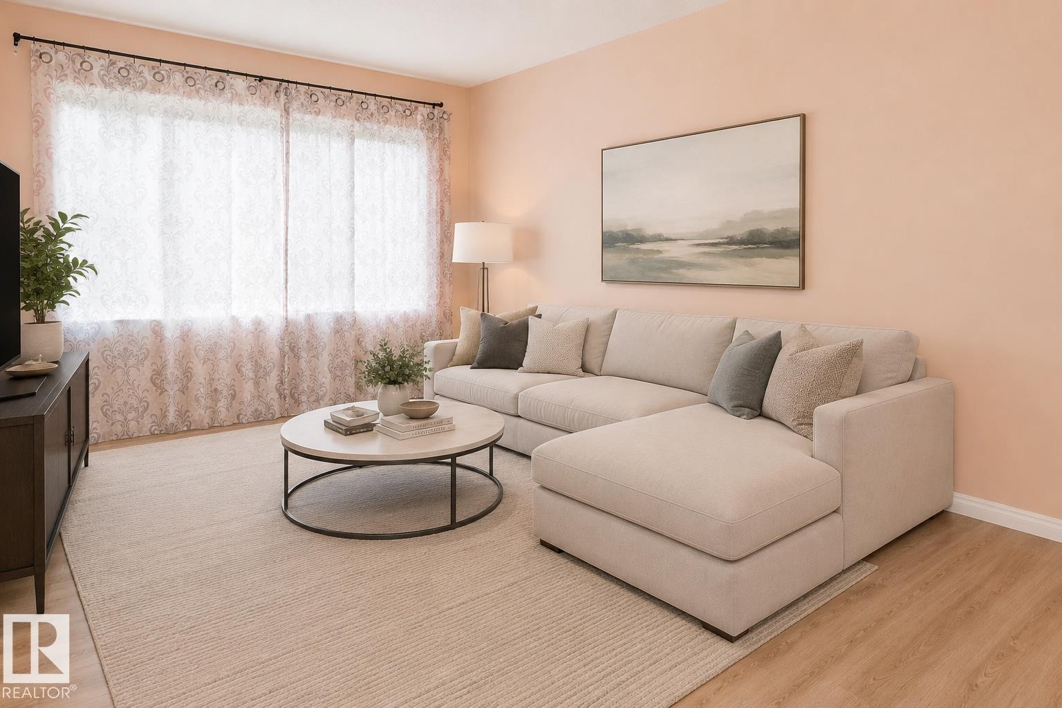 196 Roseland Village, Edmonton, AB - Indoor Photo Showing Living Room