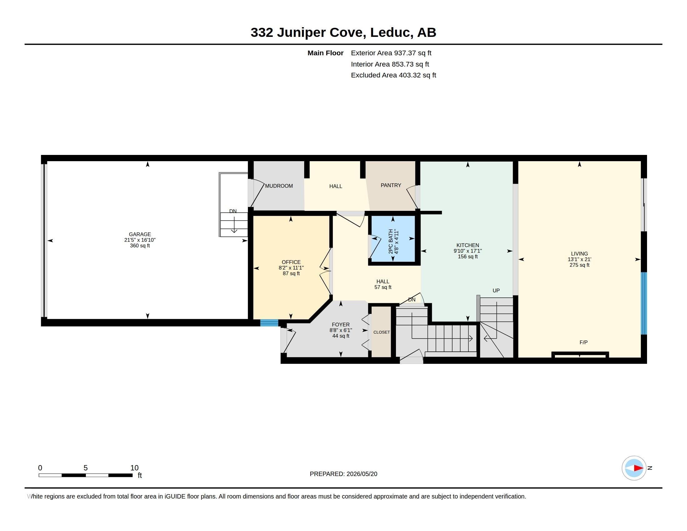Floor plan - 332 Juniper Cove, Leduc, AB - Other