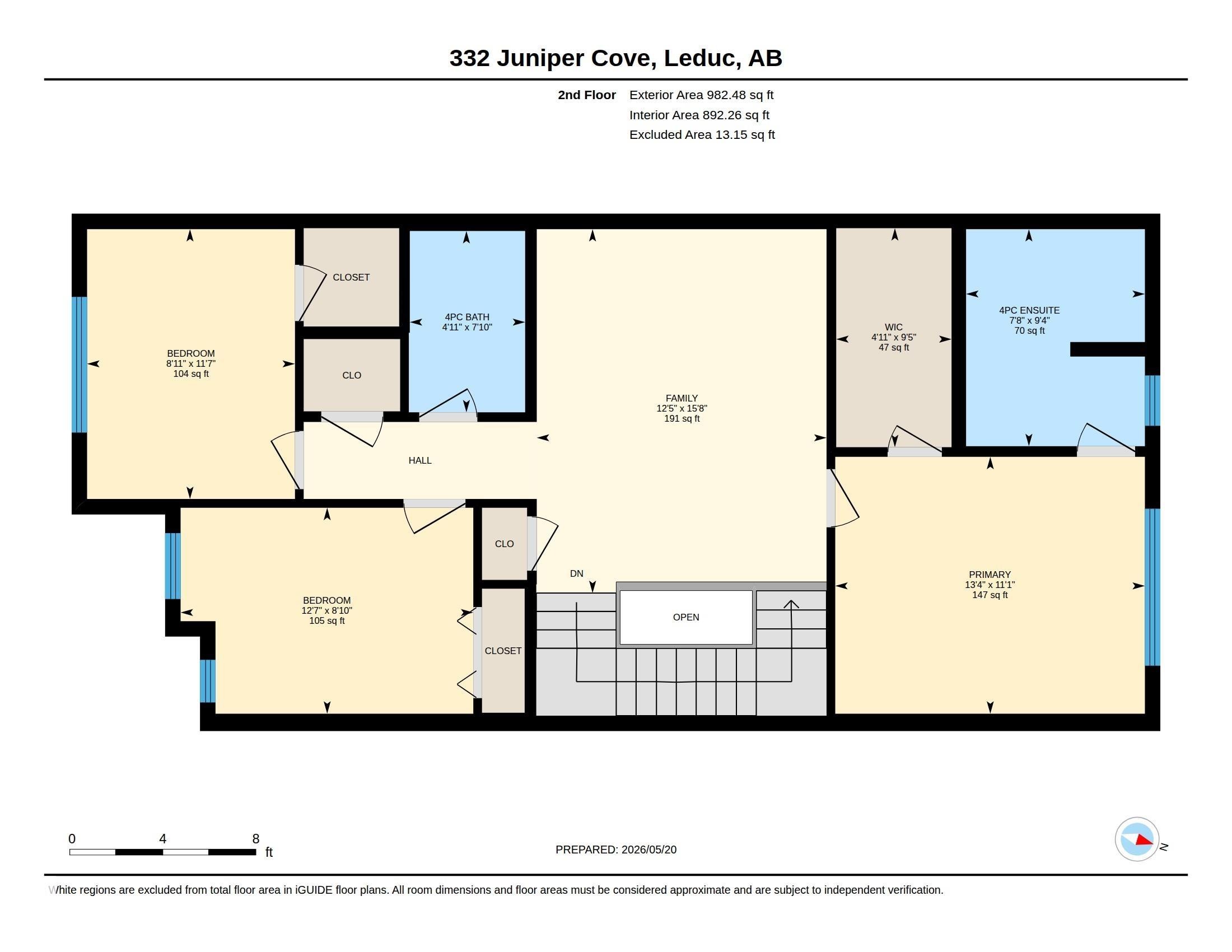 Floor plan - 332 Juniper Cove, Leduc, AB - Other