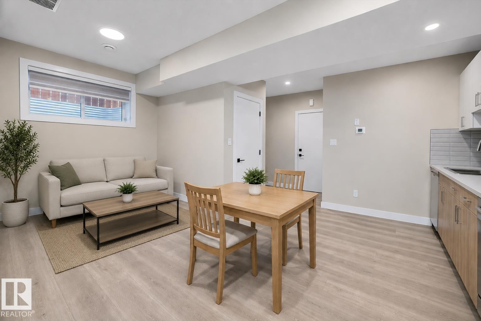Living Room + Kitchen - 7208 78 Avenue, Edmonton, AB