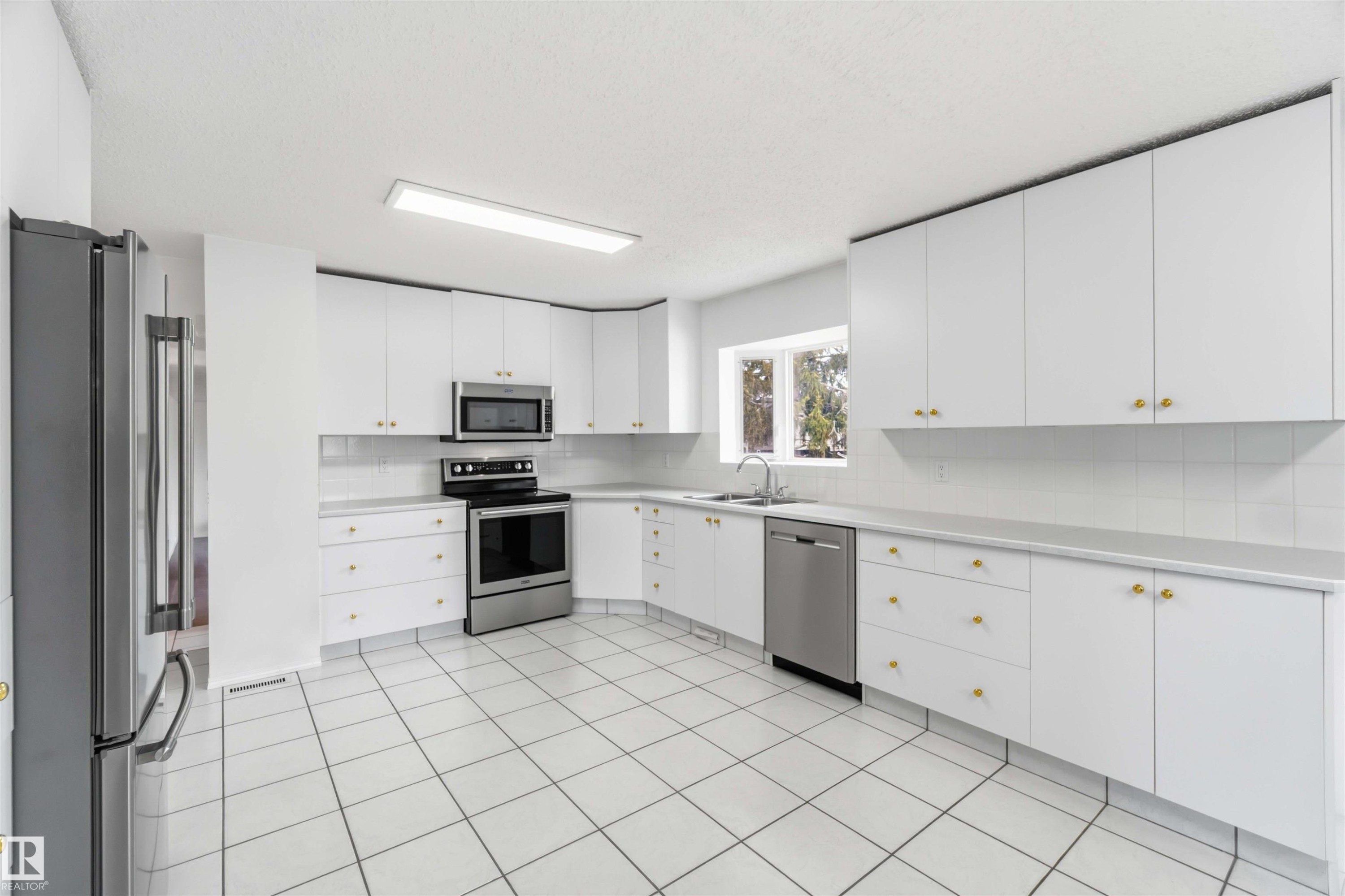 17919 94 Avenue, Edmonton, AB - Indoor Photo Showing Kitchen With Double Sink