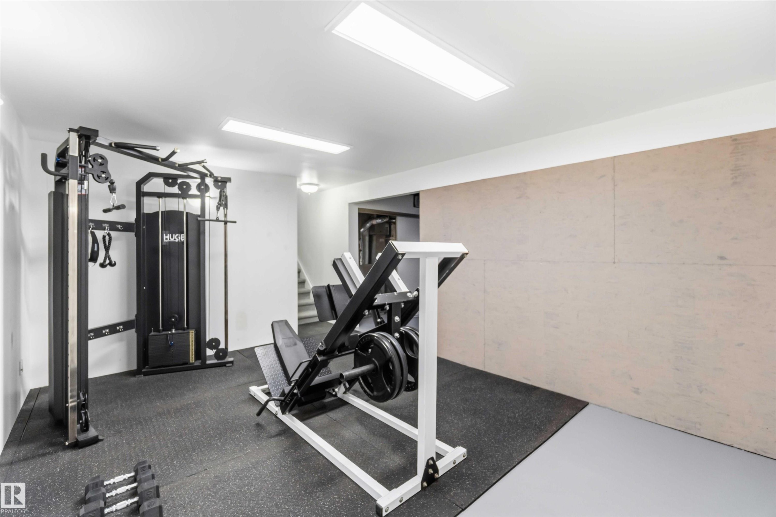 17919 94 Avenue, Edmonton, AB - Indoor Photo Showing Gym Room