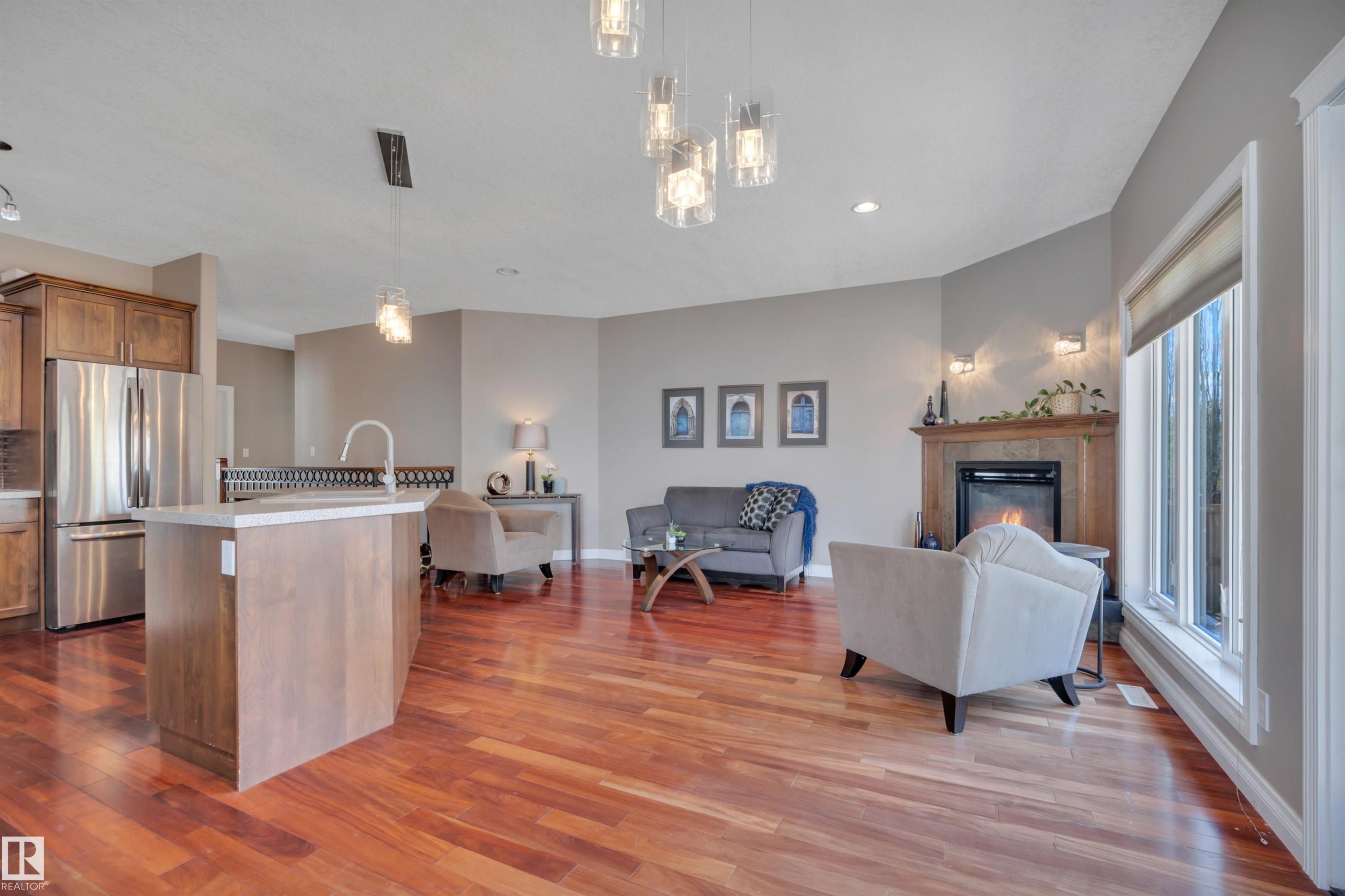 59 Wilkinson Place, Leduc, AB - Indoor Photo Showing Kitchen With Upgraded Kitchen