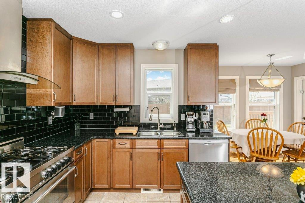 3339 21 Avenue, Edmonton, AB - Indoor Photo Showing Kitchen With Double Sink