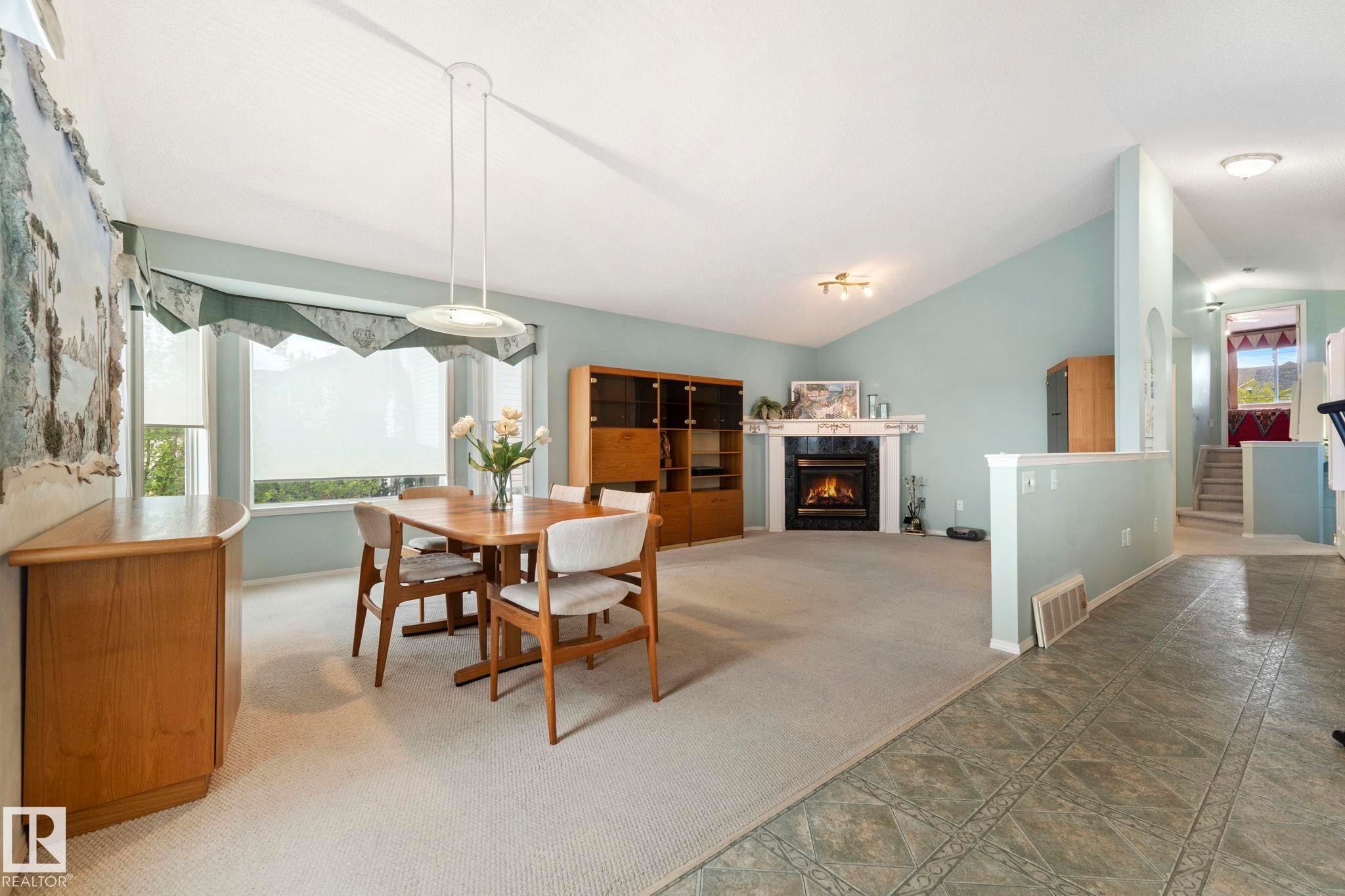 9315 162 Avenue Nw, Edmonton, AB - Indoor With Fireplace