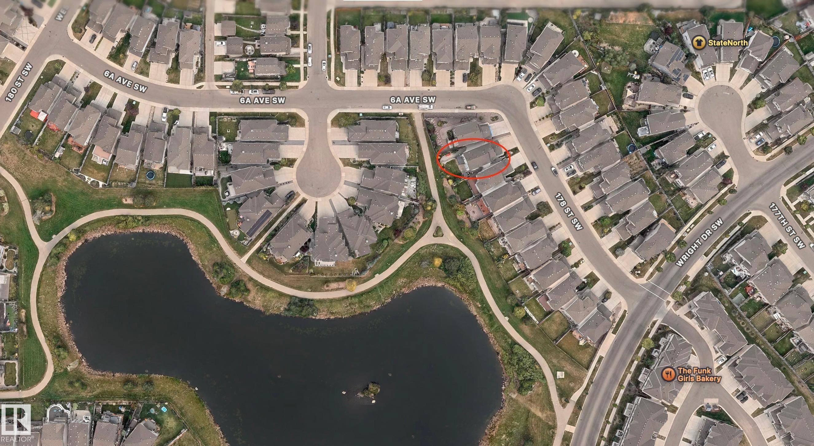 Aerial Map. Illustrating the property's location within its surroundings - 648 178 Street, Edmonton, AB