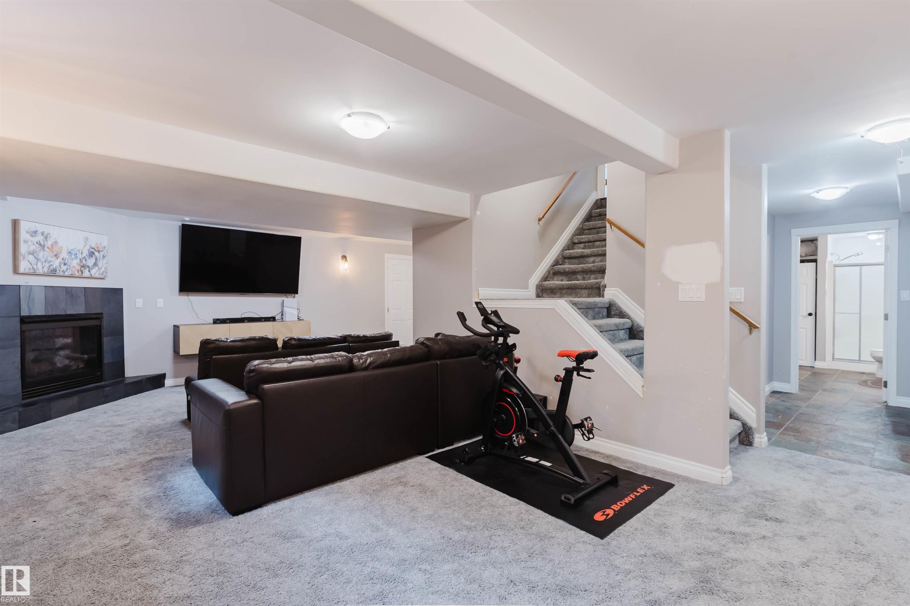 18 Hunter Crest, Sherwood Park, AB - Indoor With Fireplace