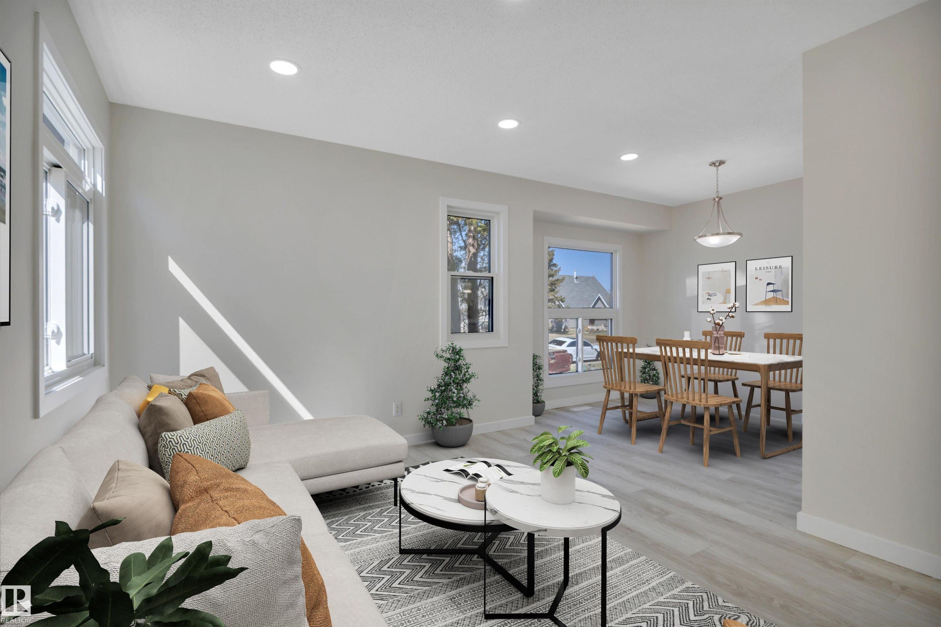 52 Pipestone Drive, Devon, AB - Indoor Photo Showing Living Room